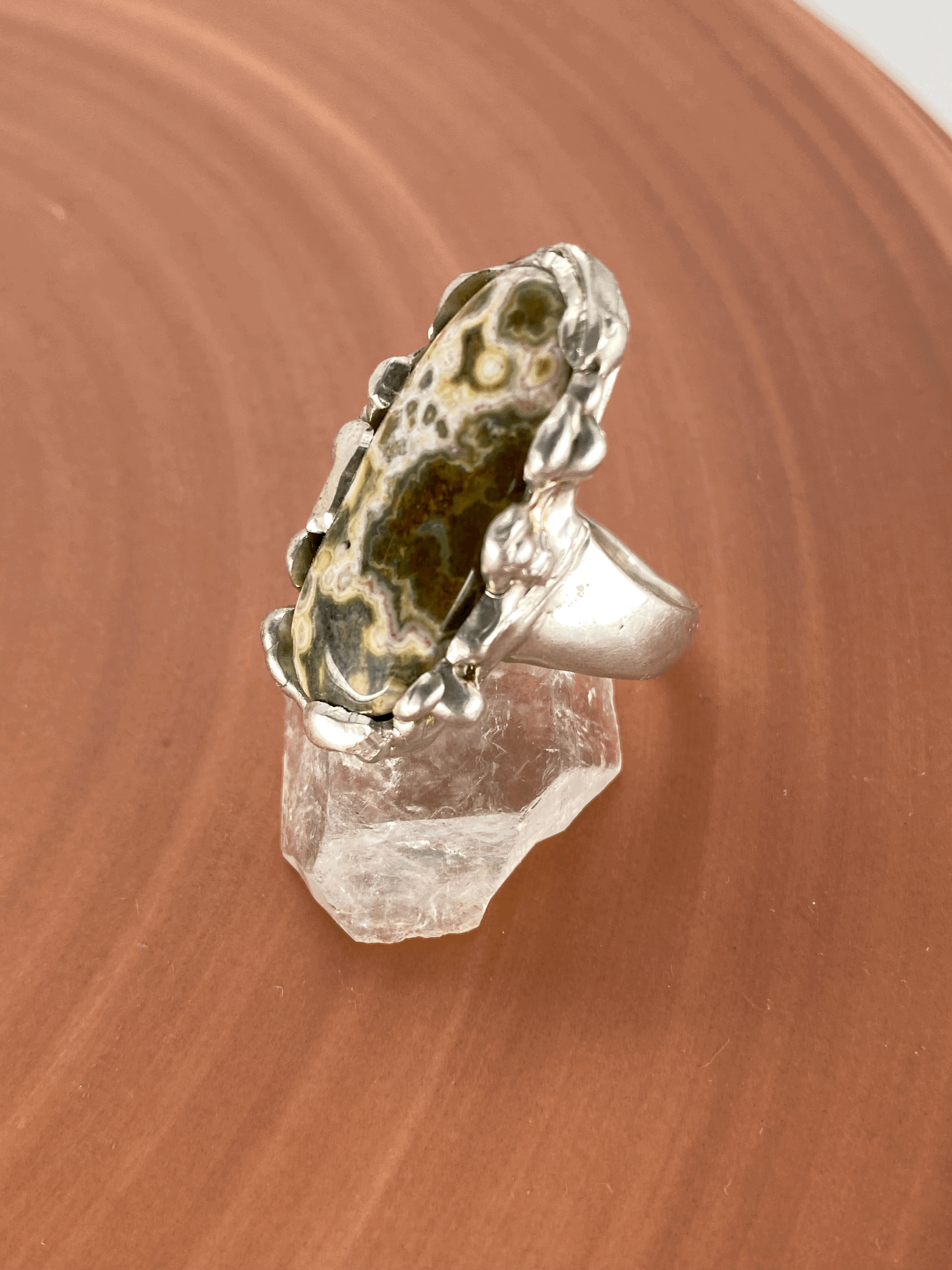 Ocean Jasper bubble Ring