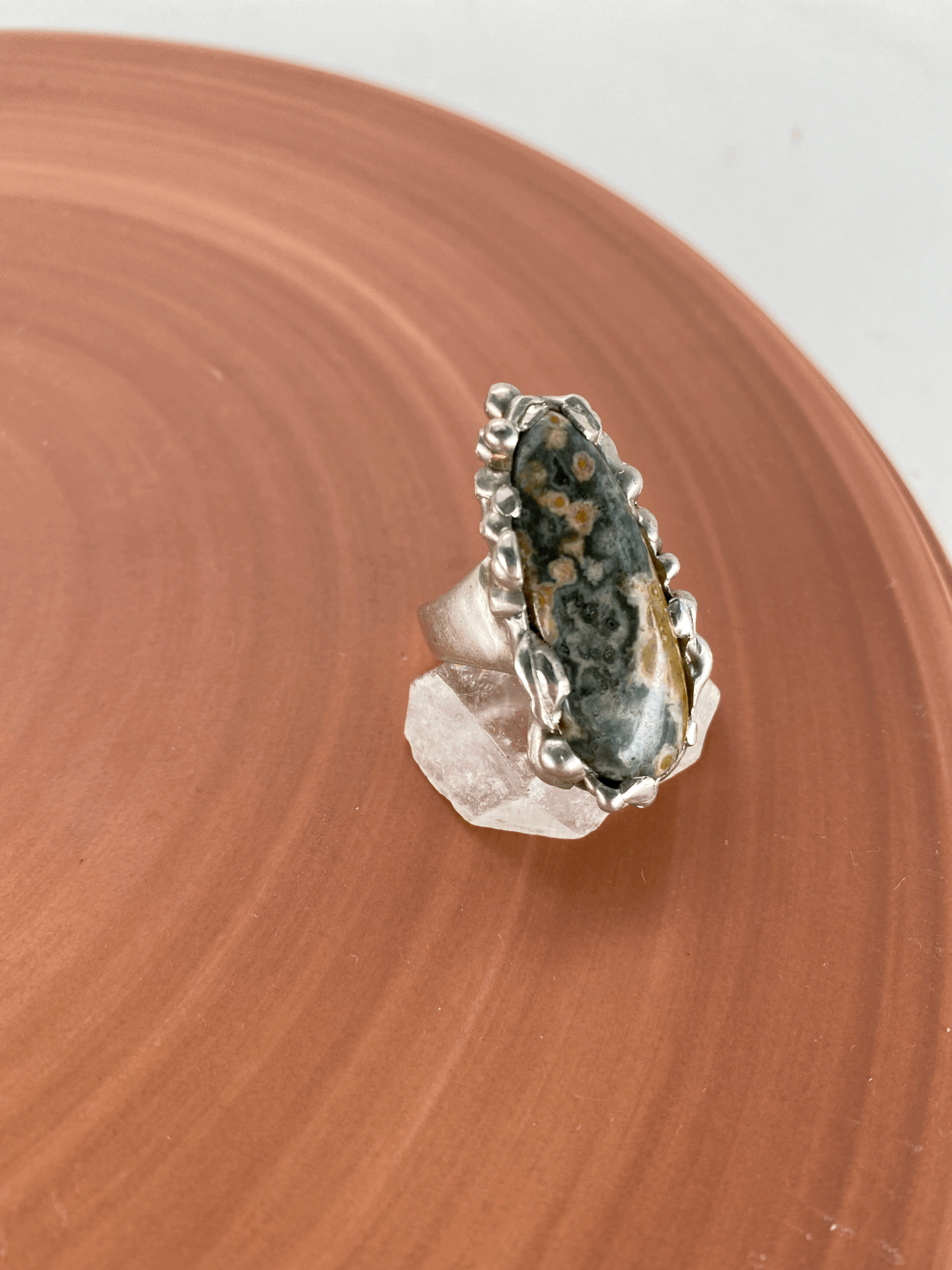 Le Mer  Jasper bubble Ring