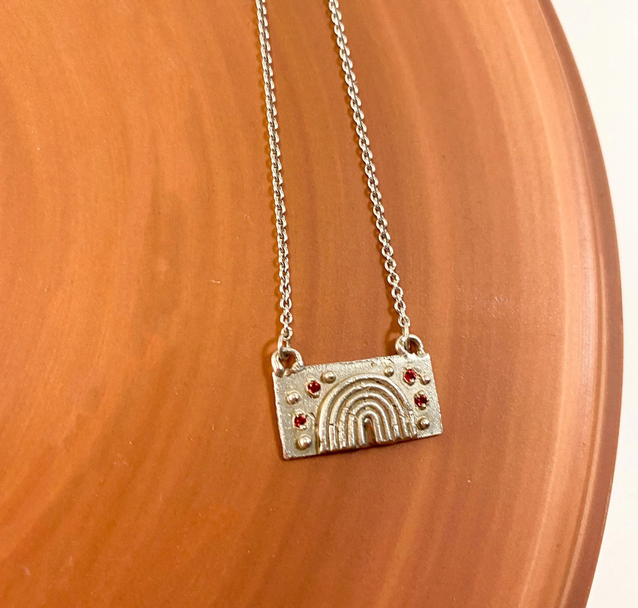 Rainbow Necklace with Sapphires