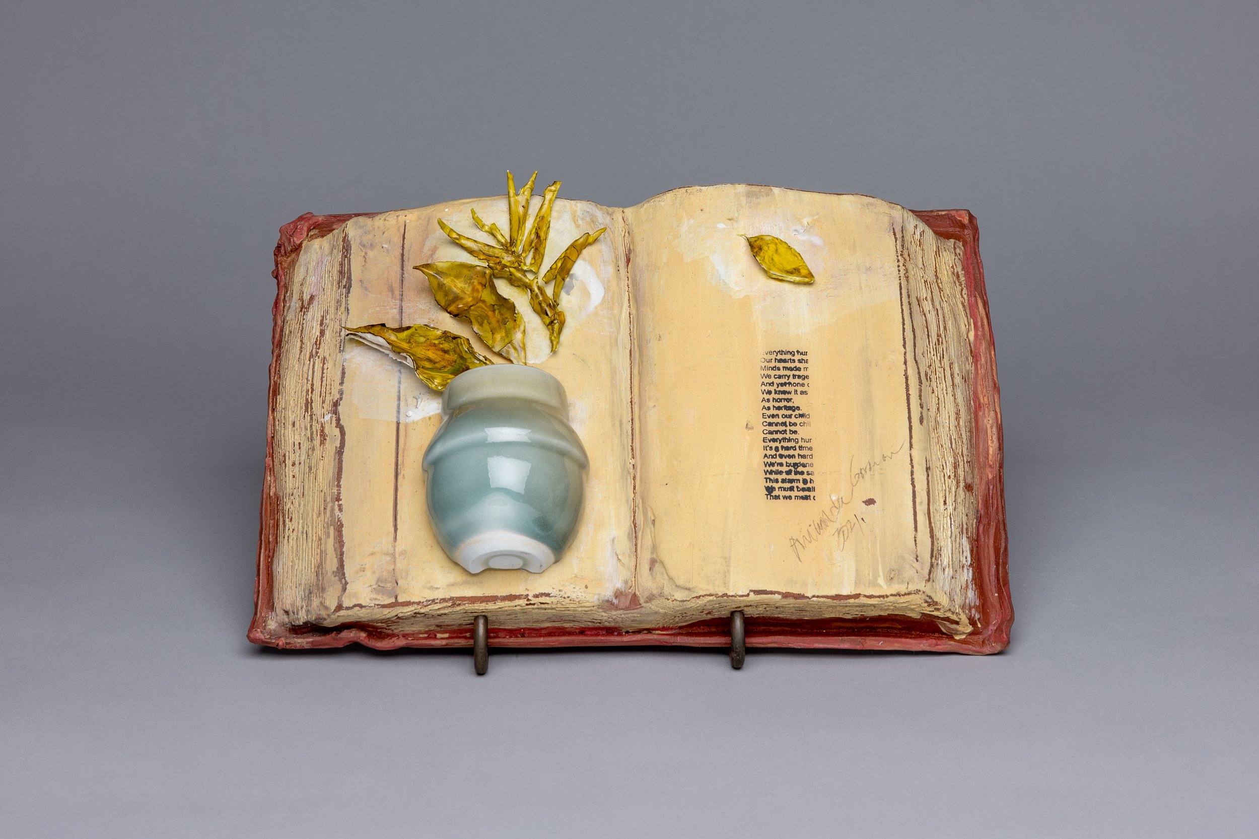 Stories We Tell Ourselves Vol 5, 16"x10"x3", 2026 (Celedon by Yau Cung Tong)
