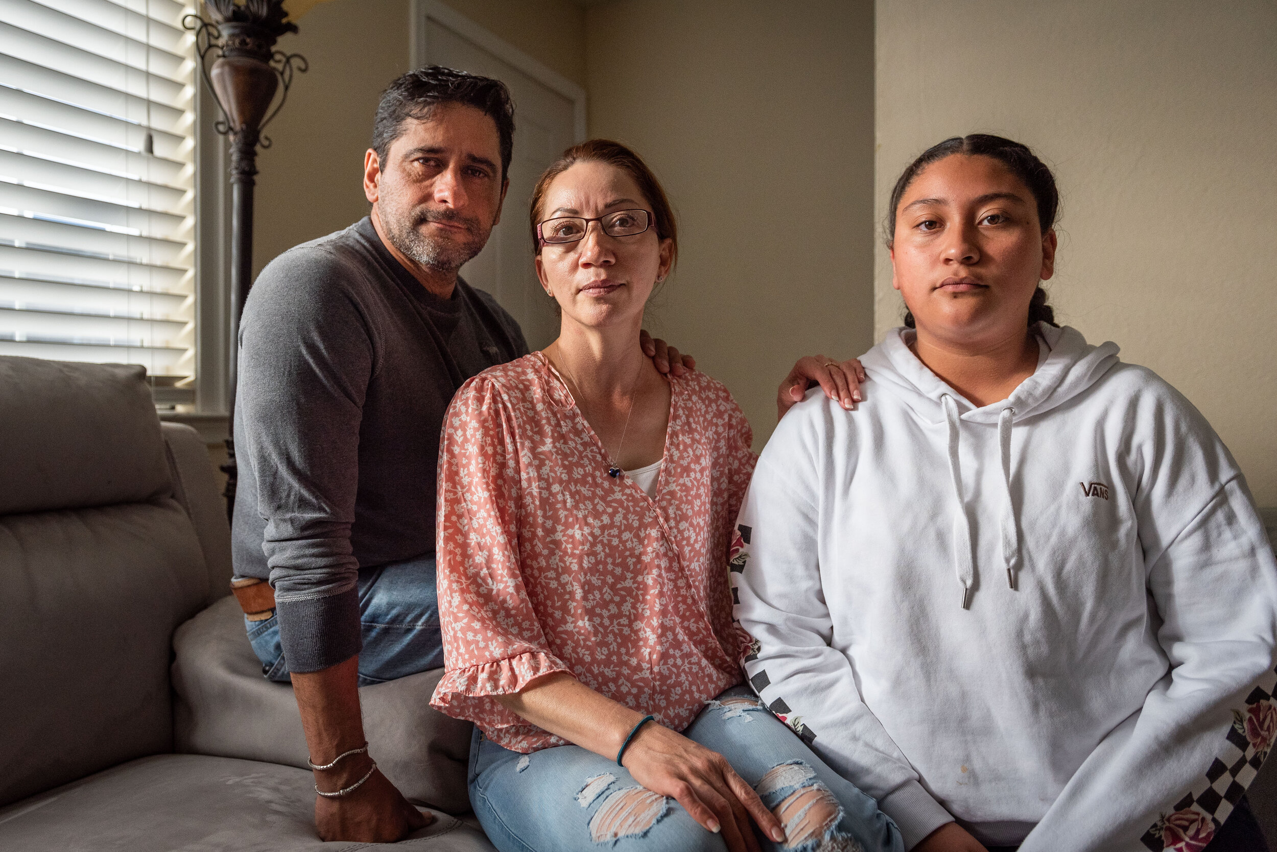  Armando and Sandra Lopez, with their younger daughter Esmeralda. “I had to evacuate the apartment in the middle of the flood with my grandpa. The water was going up really fast, it was very scary. We couldn't come back to our apartment for 4 months.