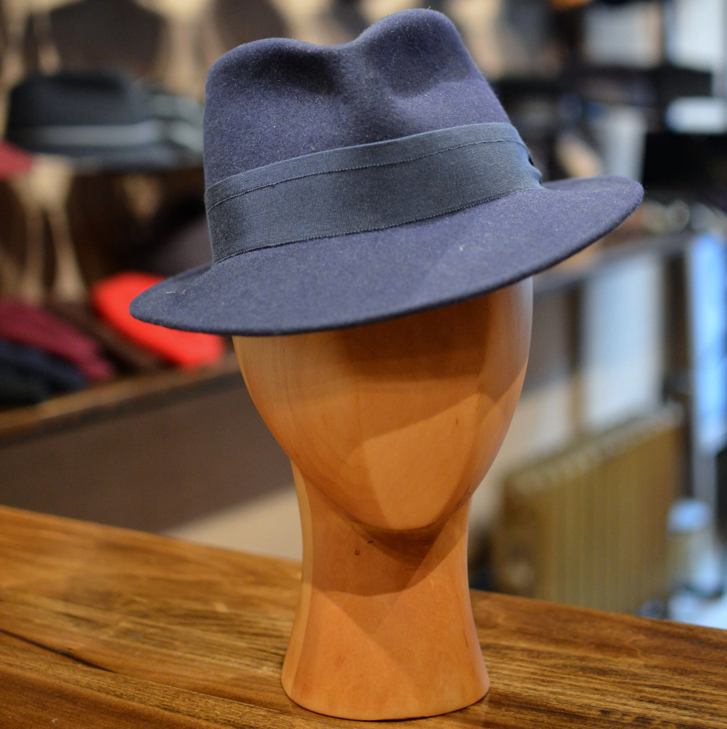 Don Wrong Navy - A traditional short brimmed Fedora in Navy