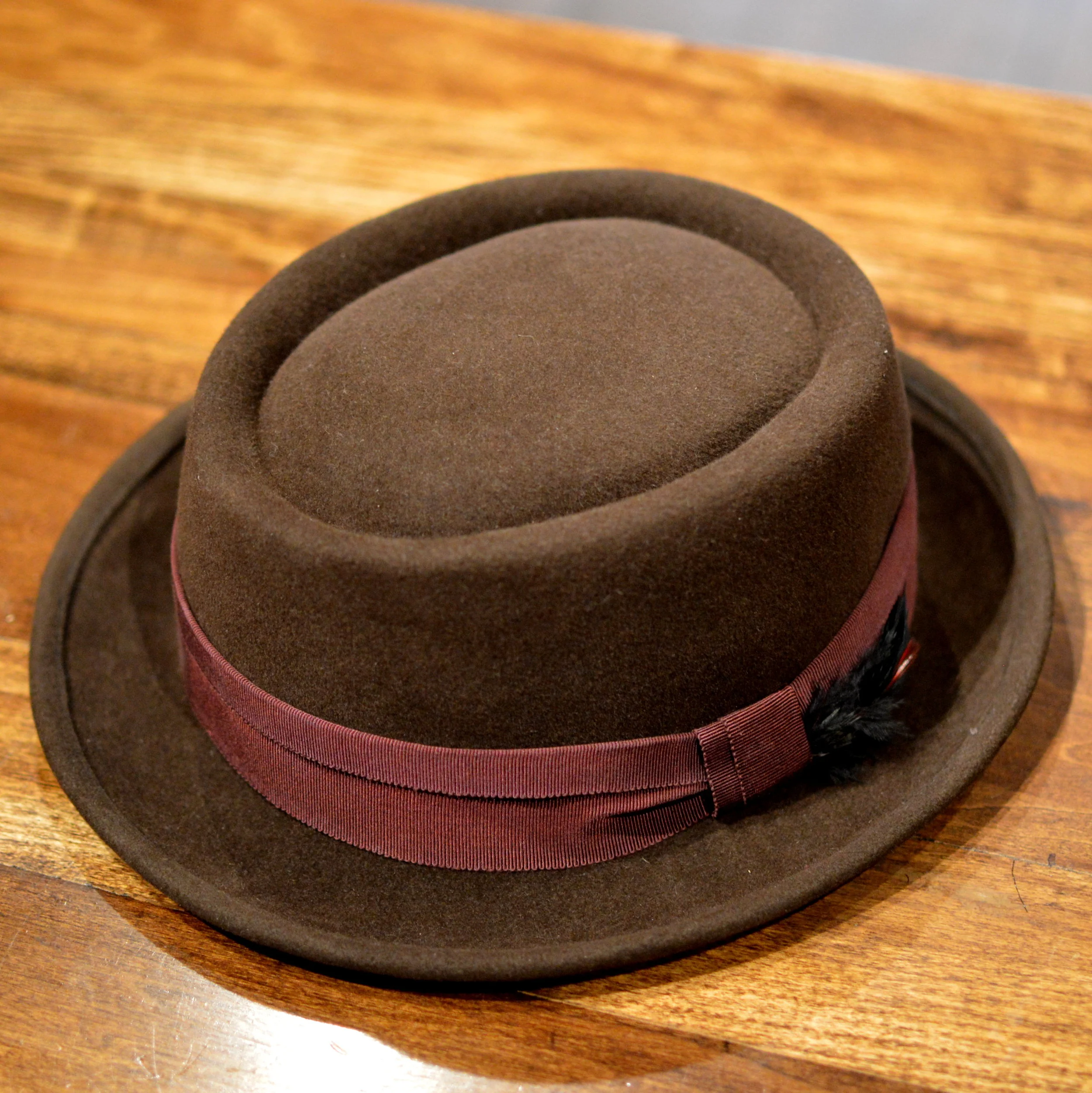 Walt Porkpie - A traditional porkpie with a 2inch brim and 3 1/2inch crown