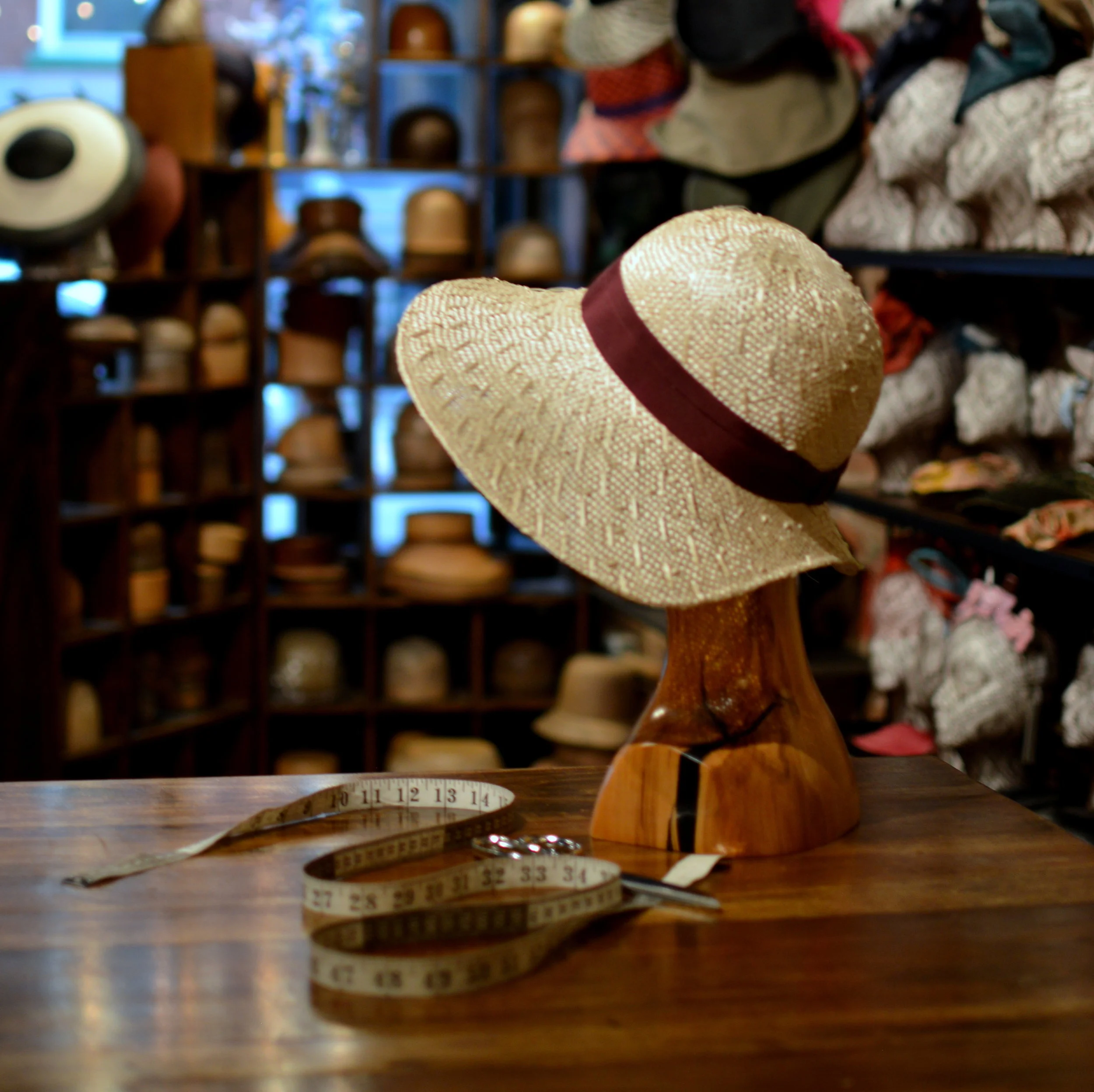 Dramatic twenties style sunhat with excellent coverage in fancy weave sisal straw