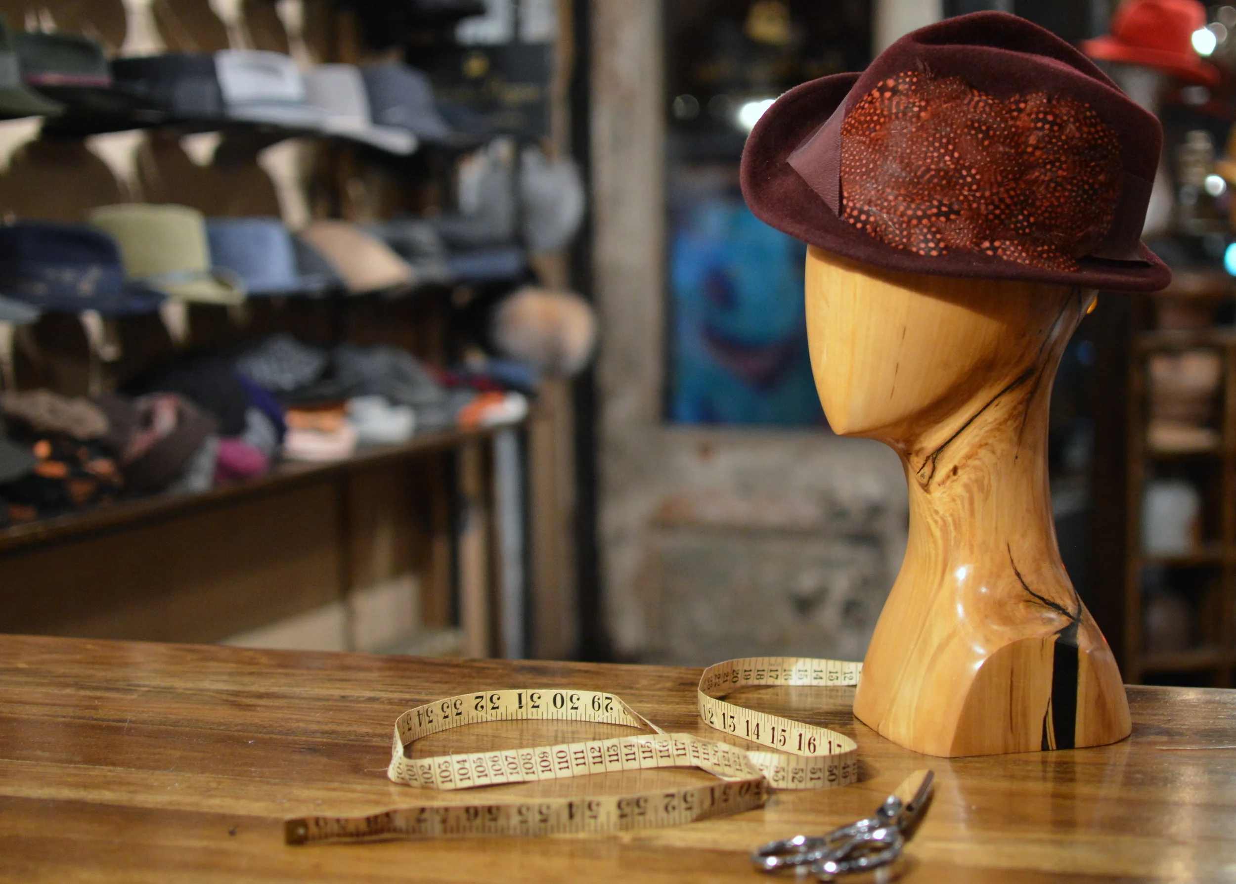 Victorian Topper Hat in Burgundy — East Village Hats