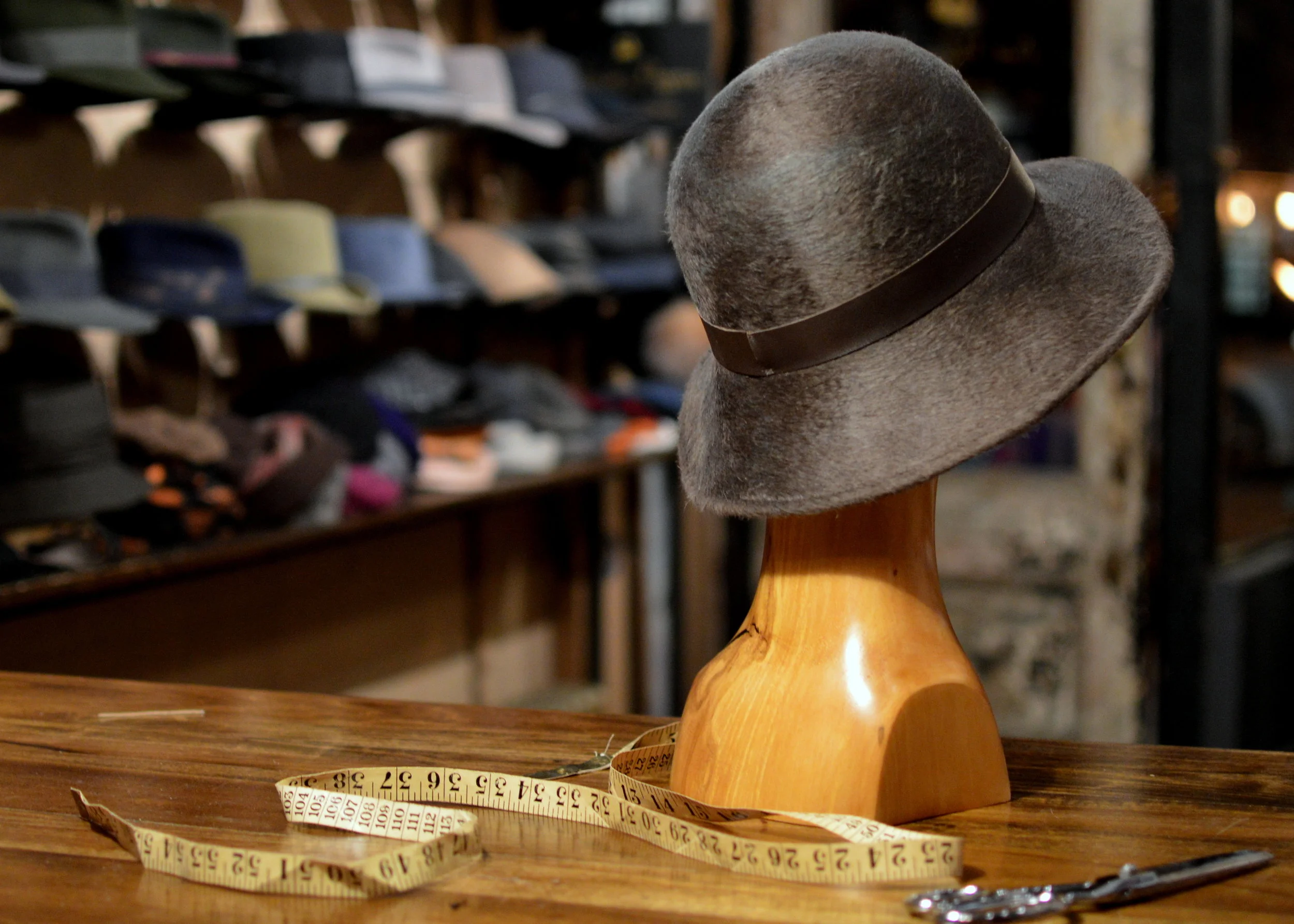 Beaver finish fur felt hat, perfect for the rain