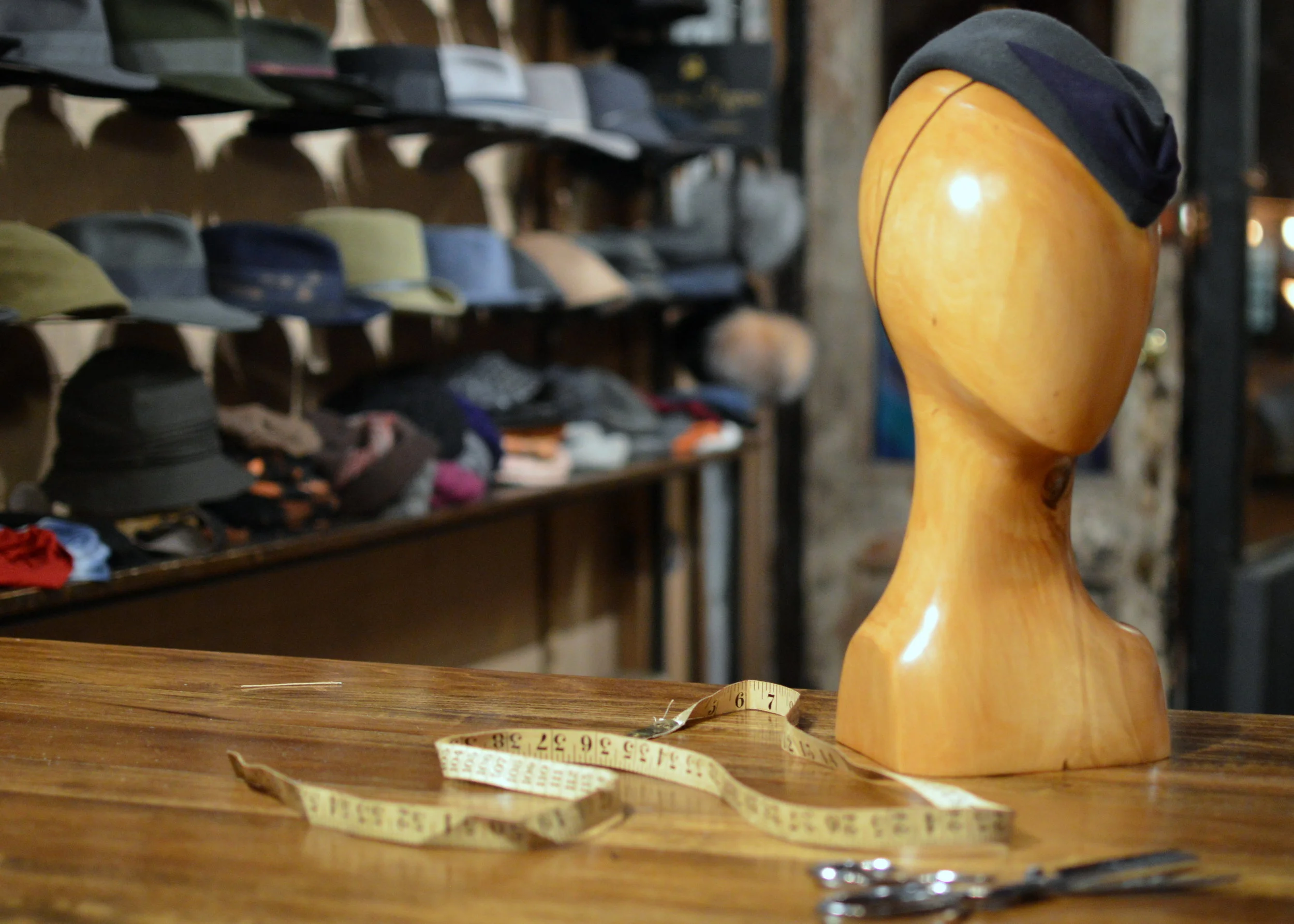 The Cadet is a hand draped fur felt cocktail hat