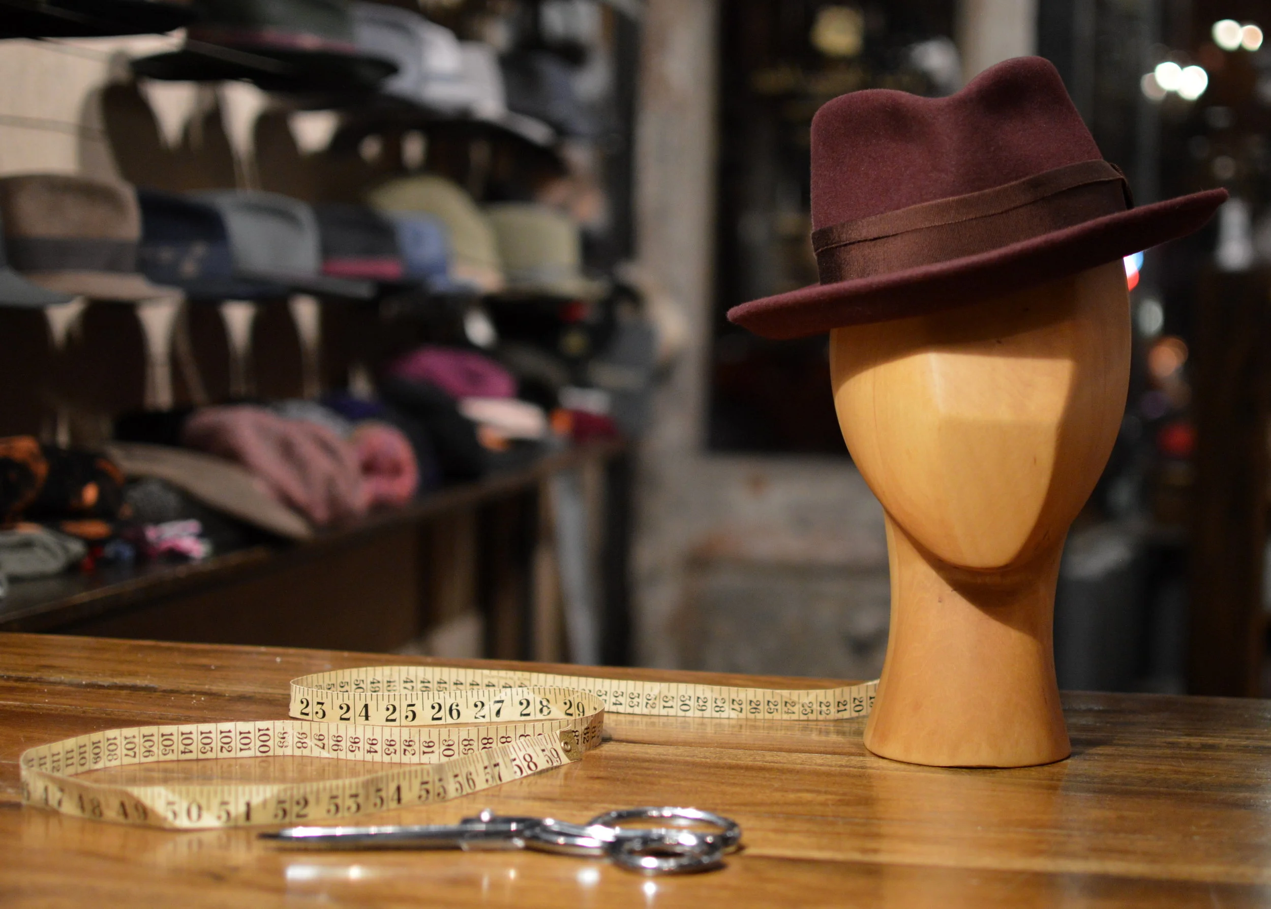 Poirot in oxblood - A classic simple teardrop porkpie