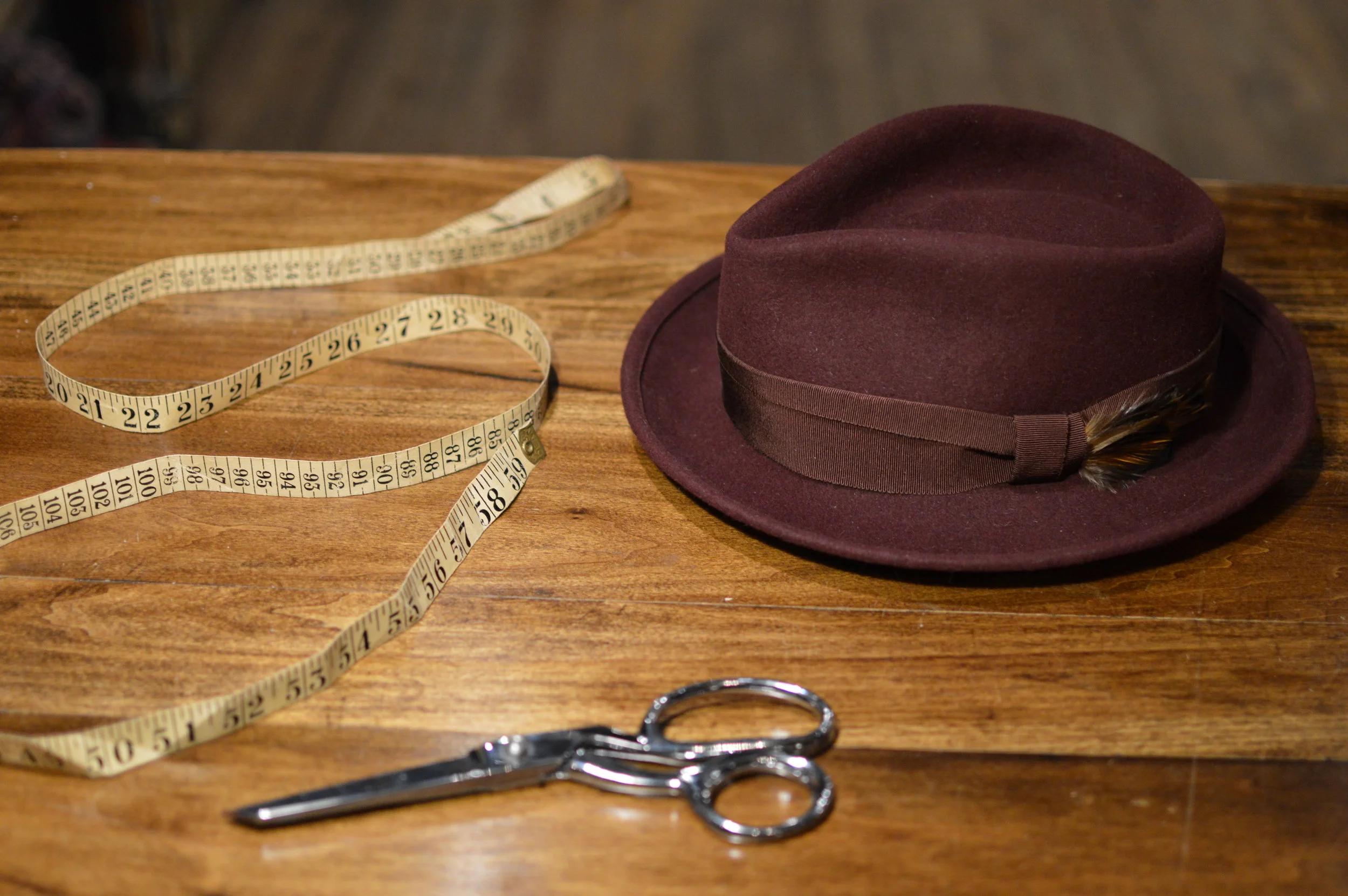 Poirot in oxblood - A classic simple teardrop porkpie