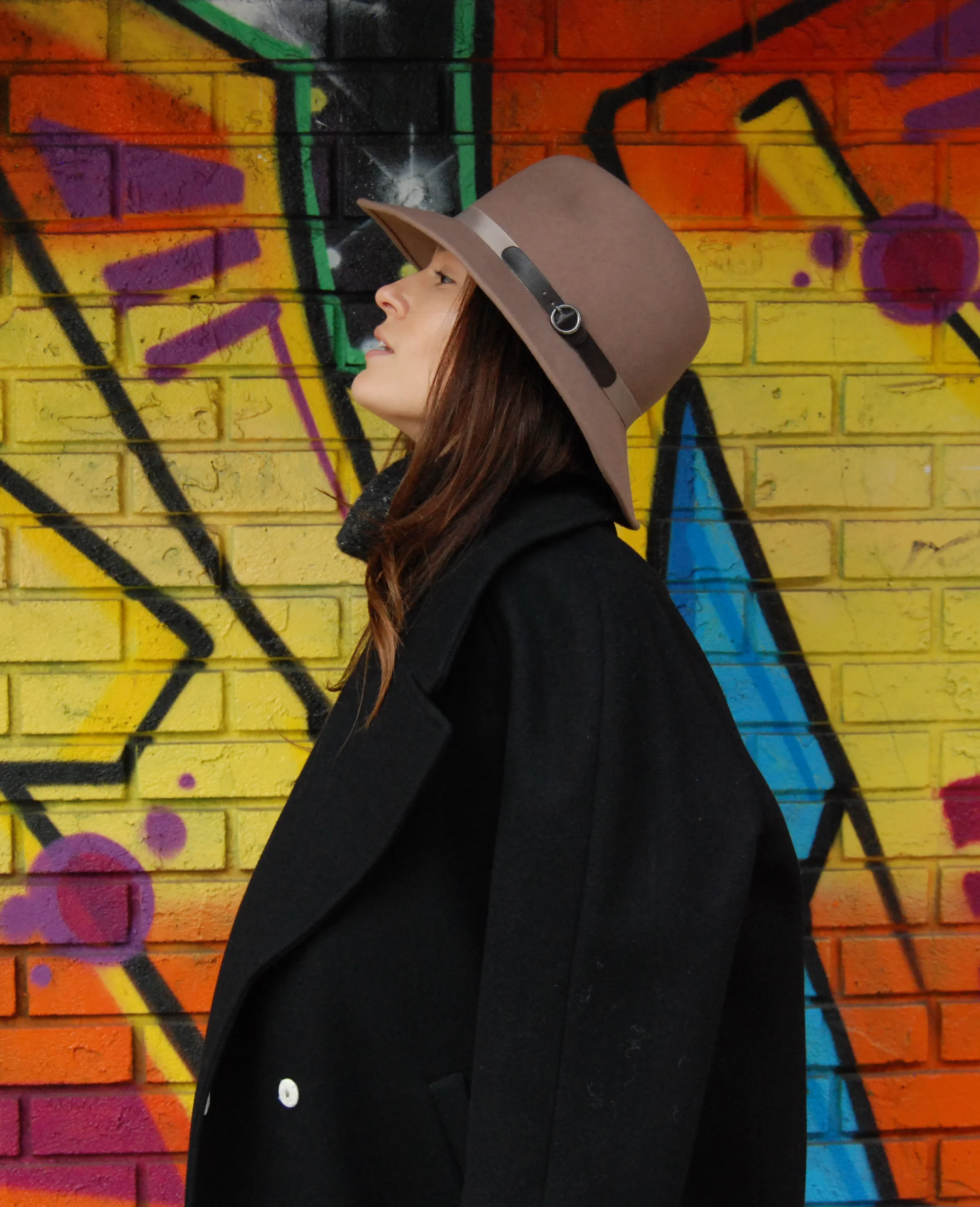 The Clyde fedora is handmade from Fur Felt and trimmed with a smart ribbon & leather with buckle