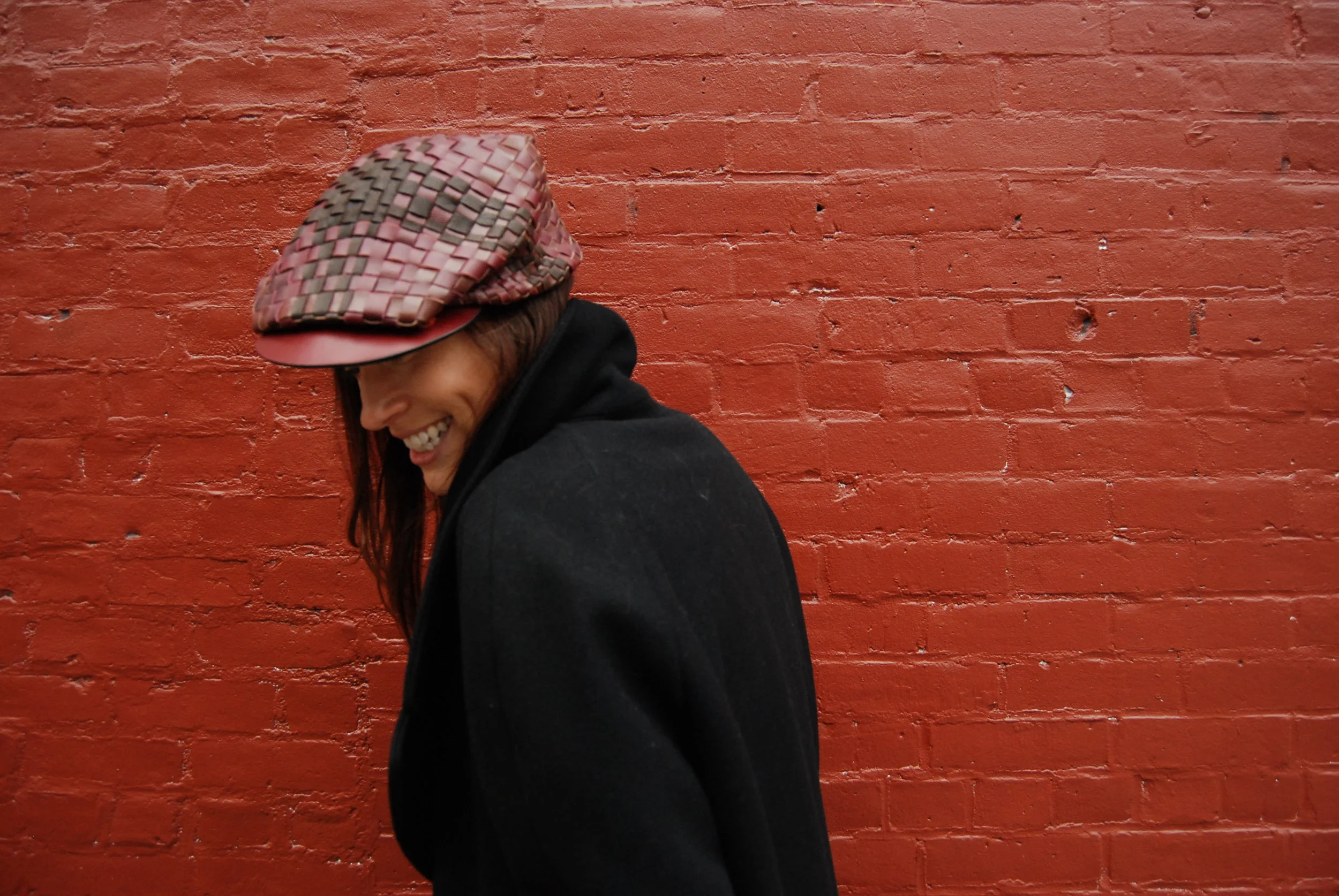 Leather Woven Cap by Two Foxes
