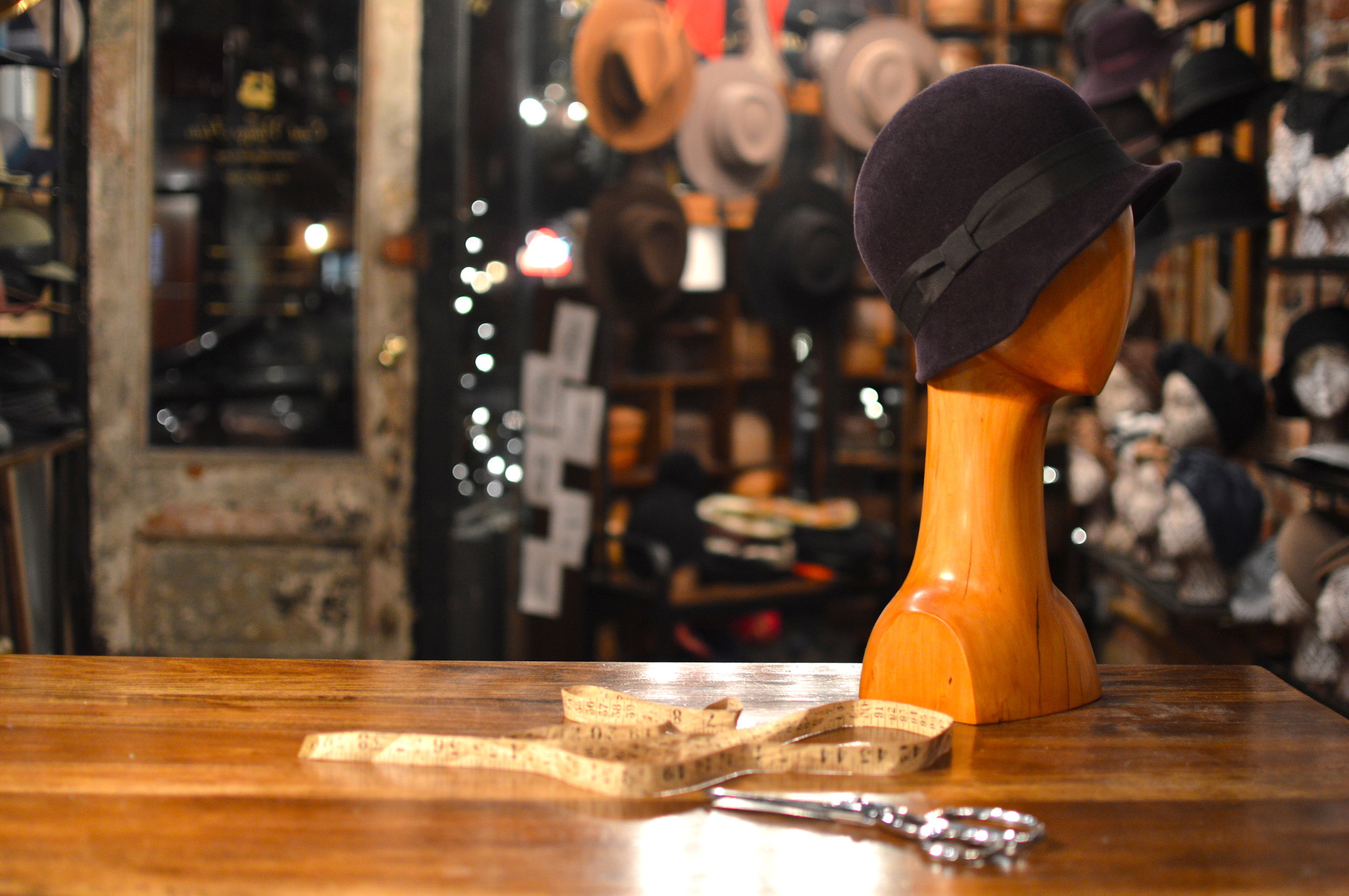 Calla Lily Cloche in Velour Fur Felt 