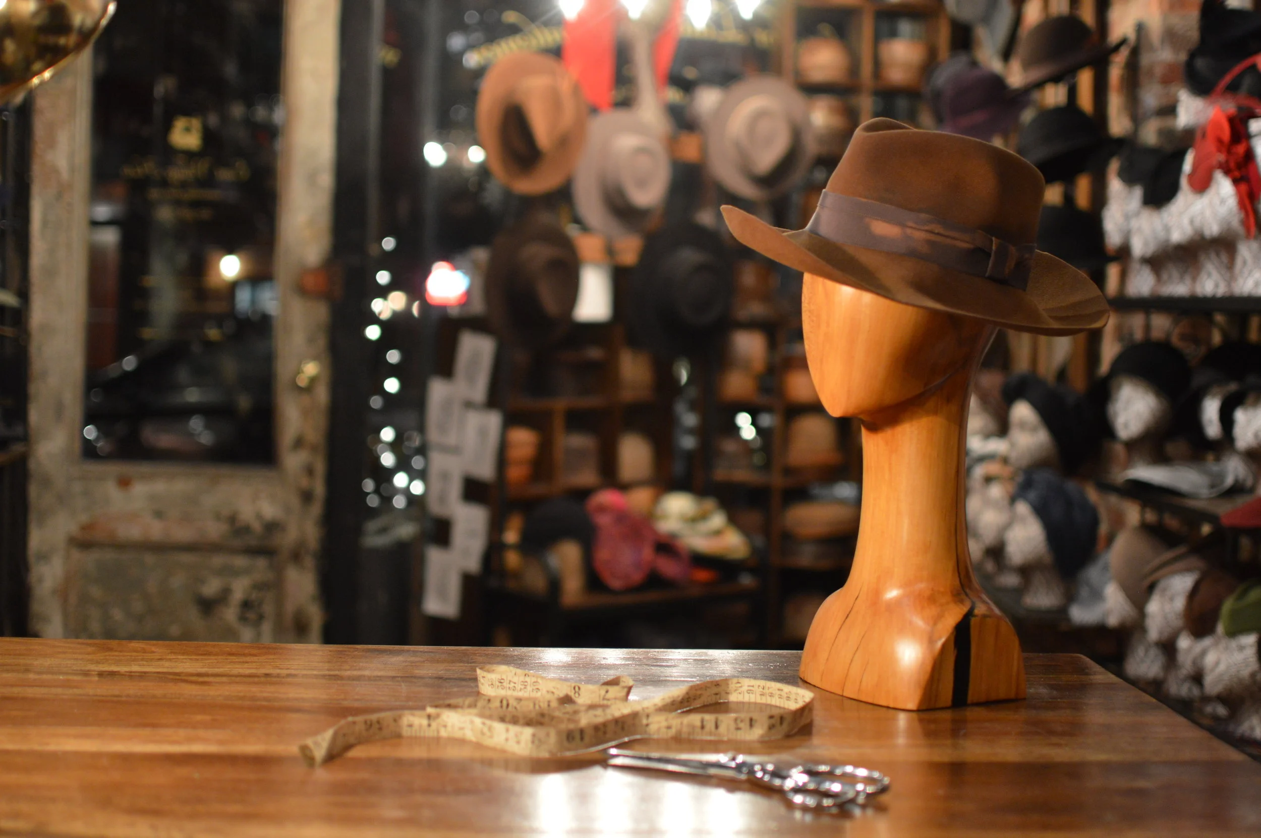 The Distressed Fedora in Brandy - The Distressed Fedora in Brandy is a handmade Suede Fur Felt  hat