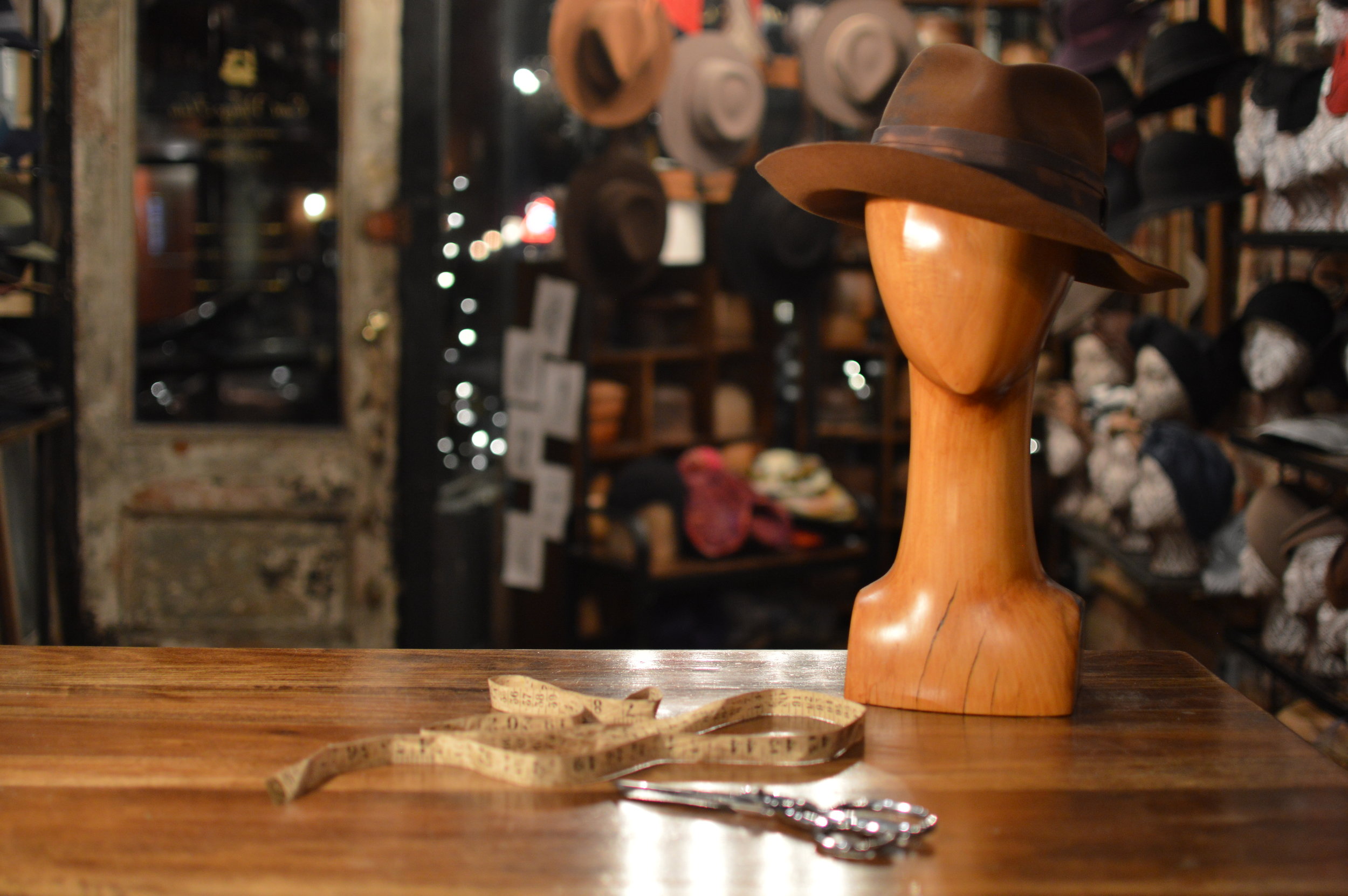 The Distressed Fedora in Brandy - The Distressed Fedora in Brandy is a handmade Suede Fur Felt  hat