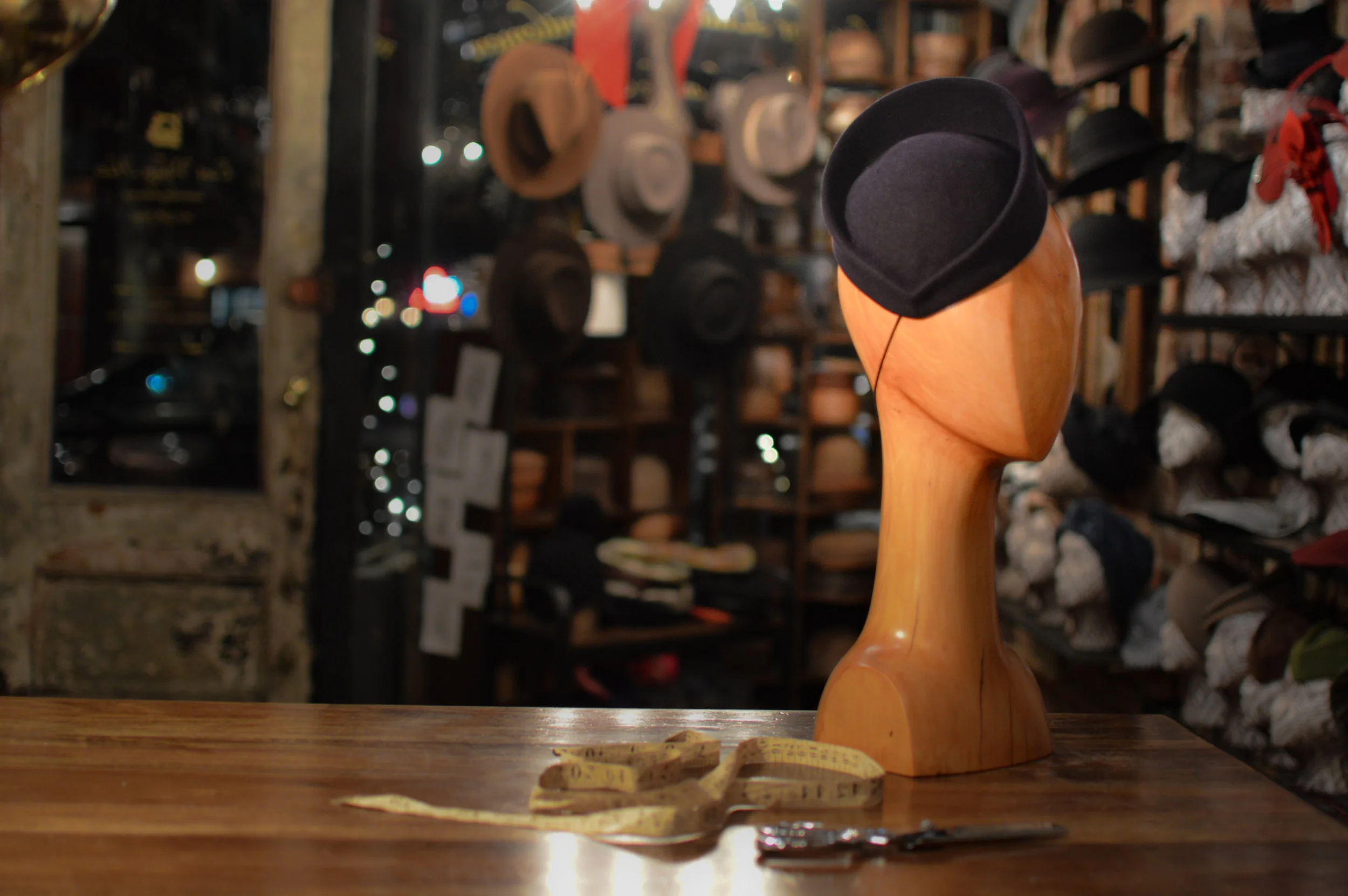 Metropolis is a very chic felt hat, perfect for day or night