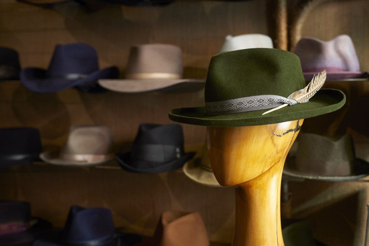 The Rustler Wide Brim Hat in Loden — East Village Hats