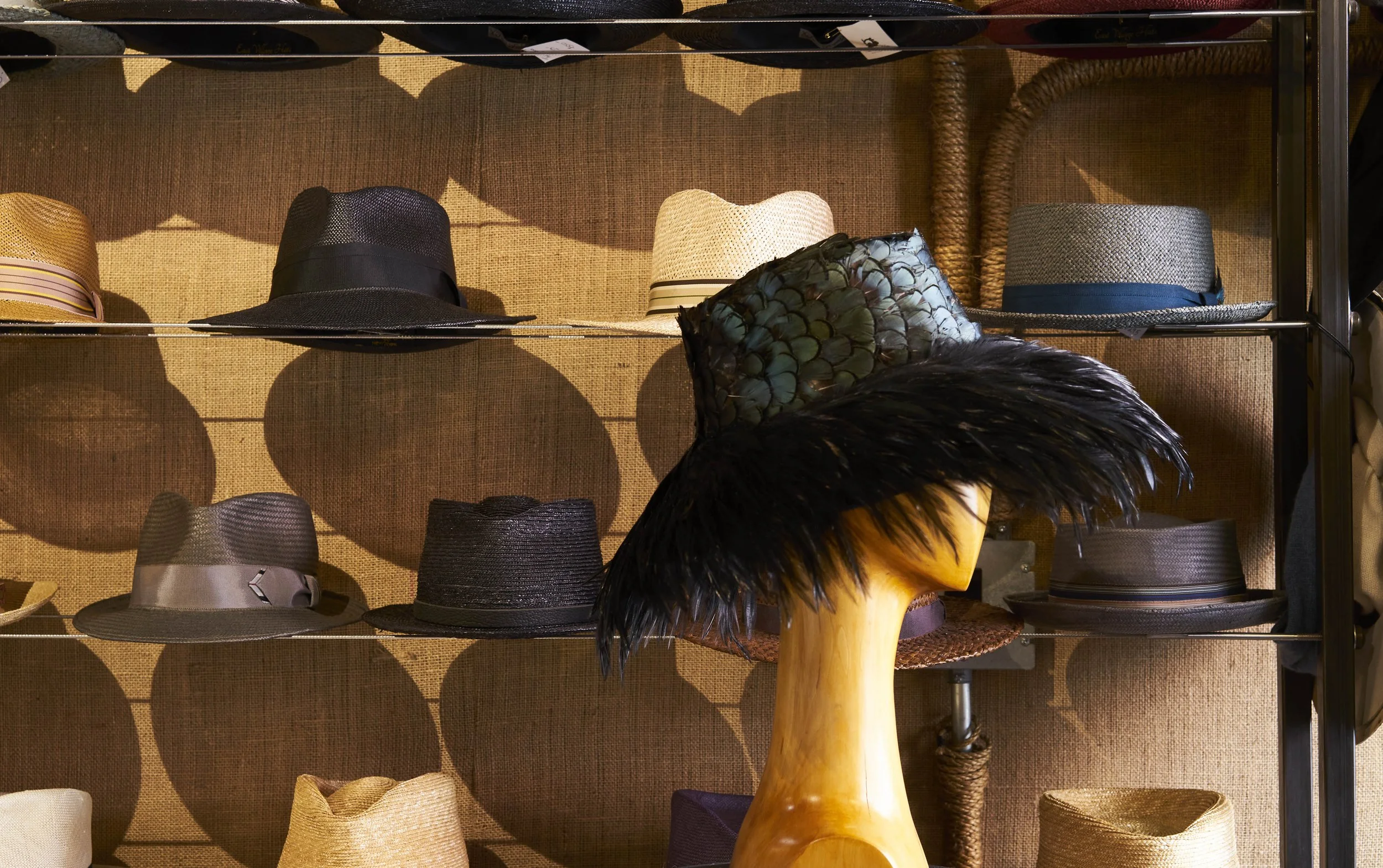 Lampshade Hat Black Wool Felt Lampshade Hat: 4 main image 3