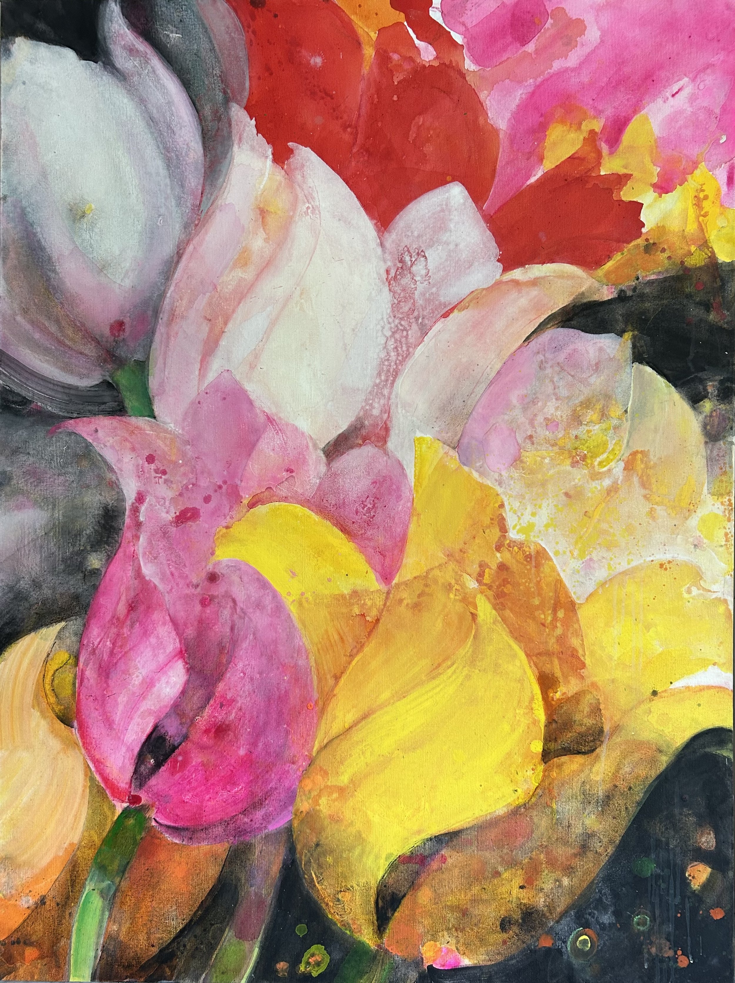 Tulip Explosion (48 x 36 in / 121 x 91 cm)