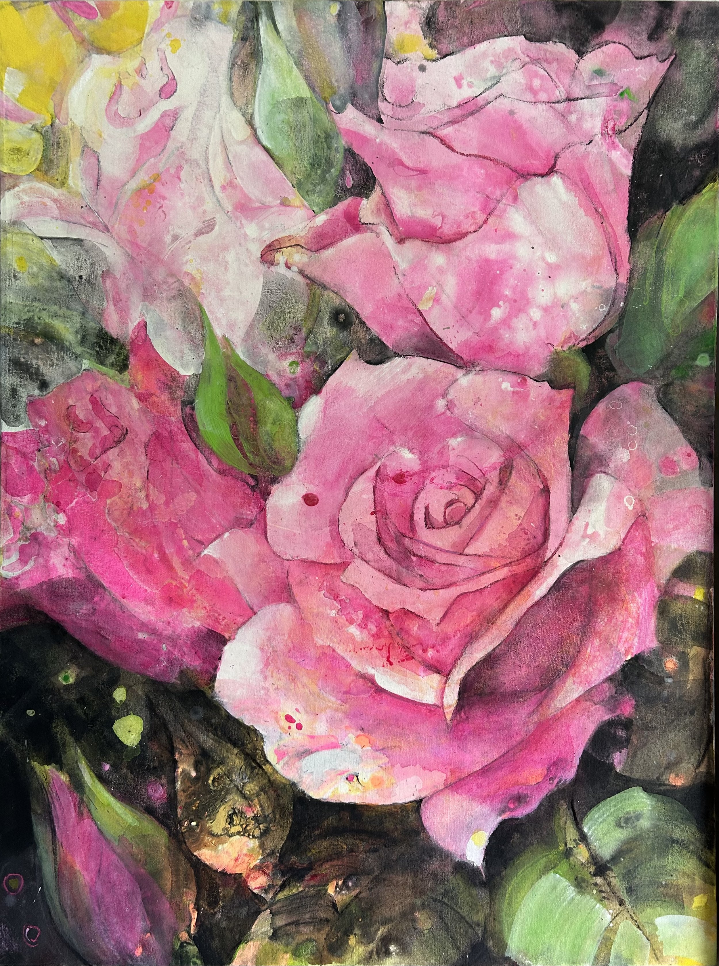 Rose Explosion (48 x 36 in / 121 x 91 cm)