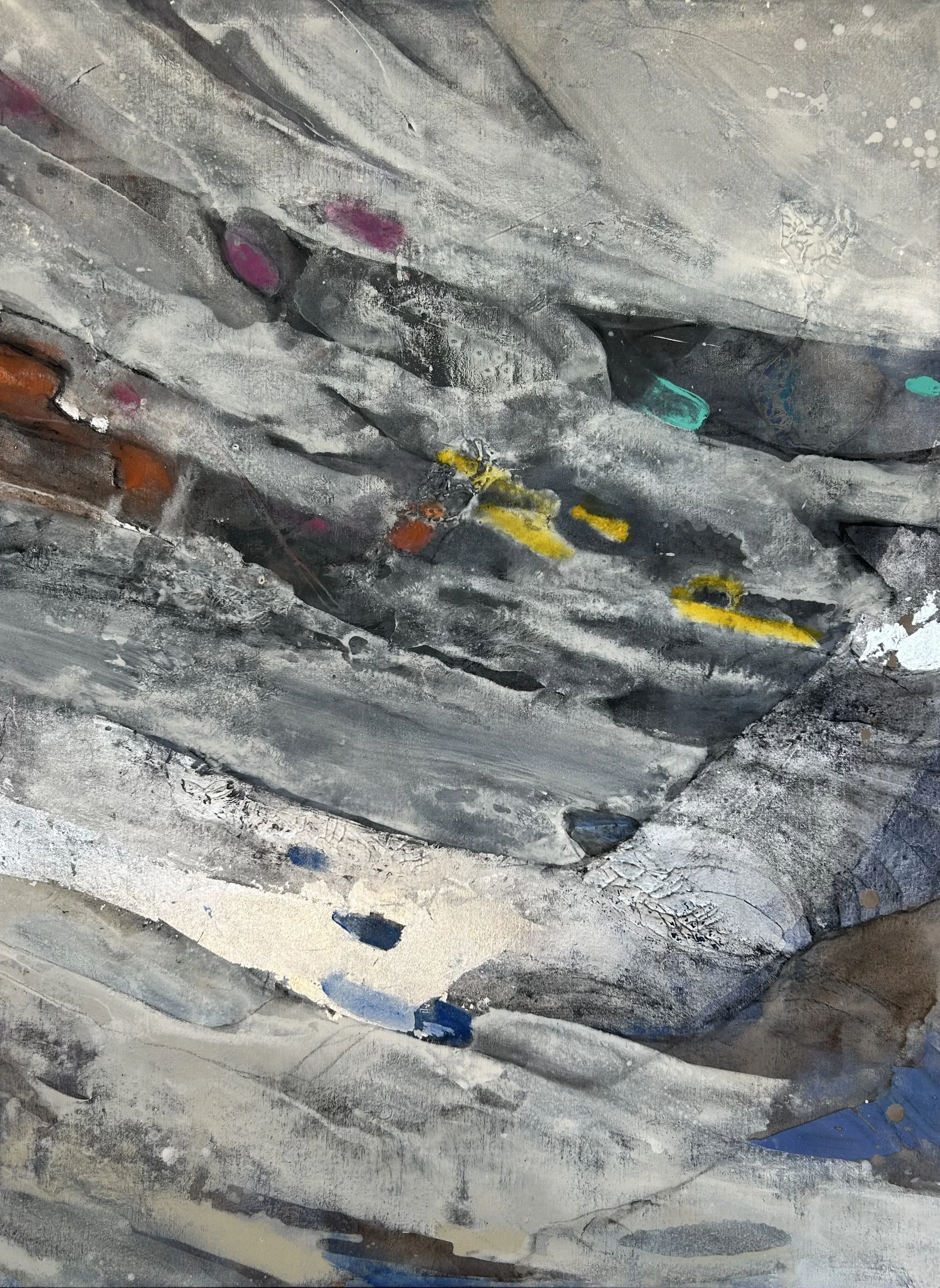 River Bed (48 x 36 in, 122 x 92 cm)