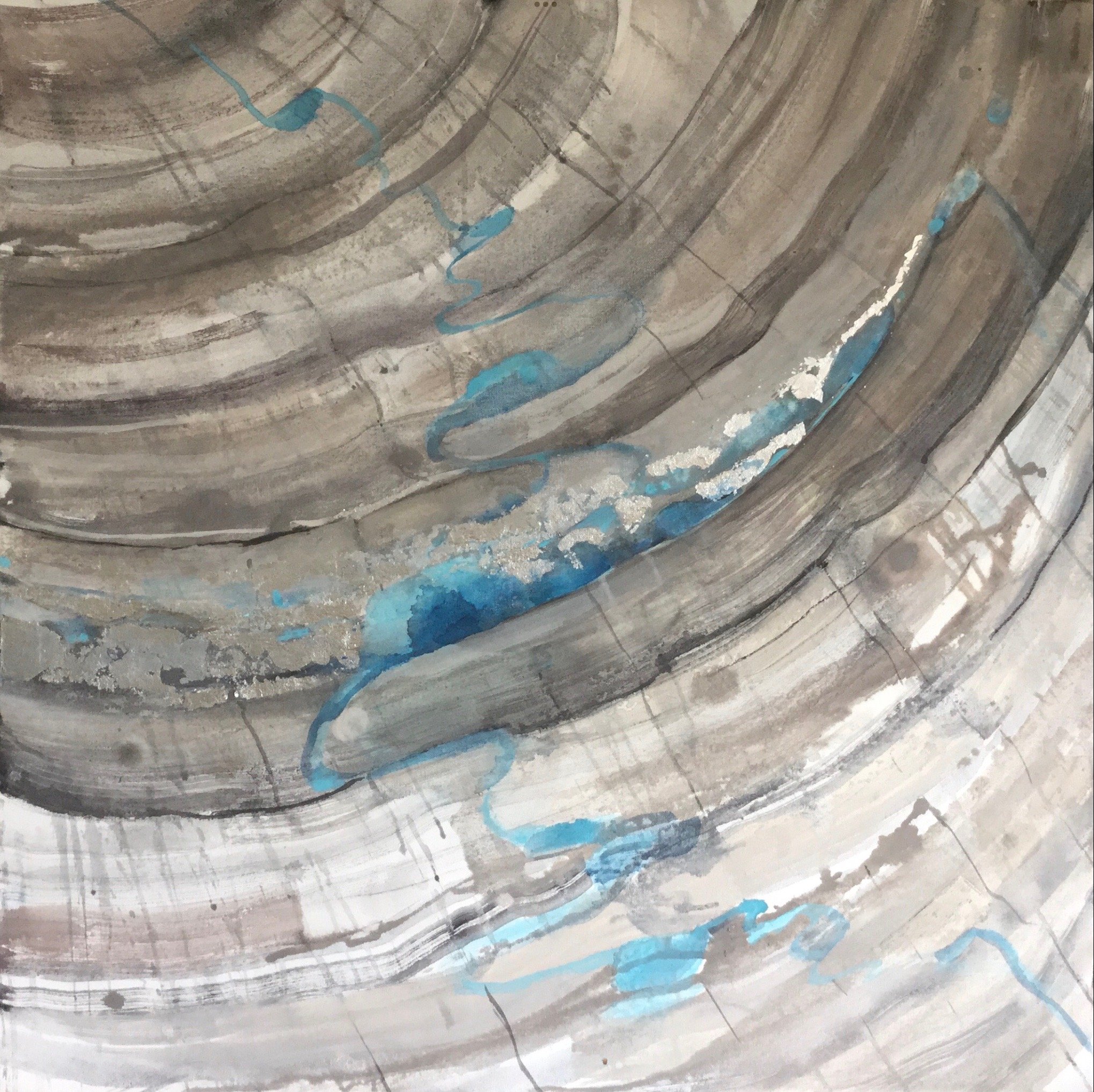 The Way of the Water (36 x 36 in, 92 x 92 cm)