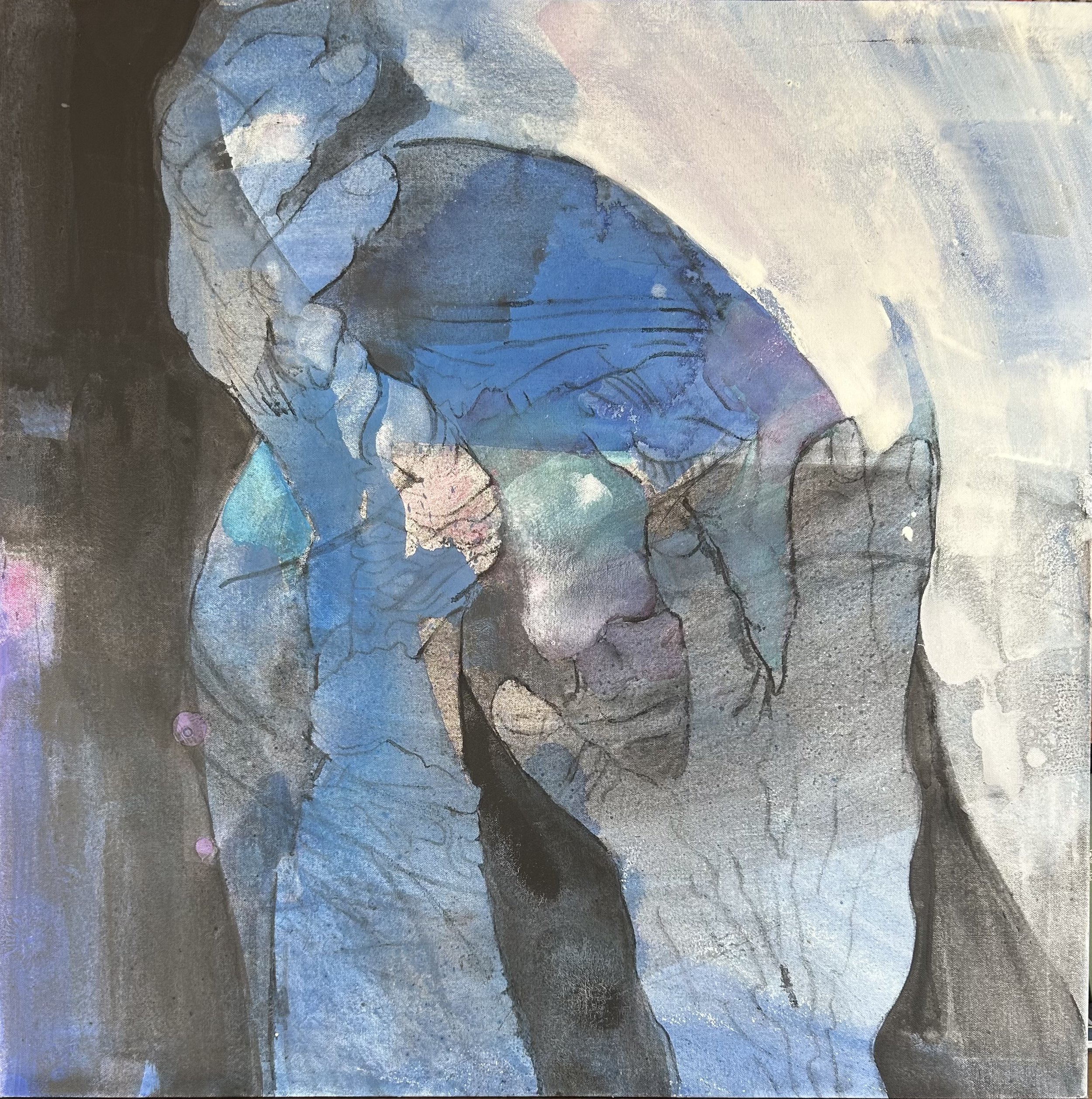 Mother Blue (36 x 36 in, 92 x 92 cm)