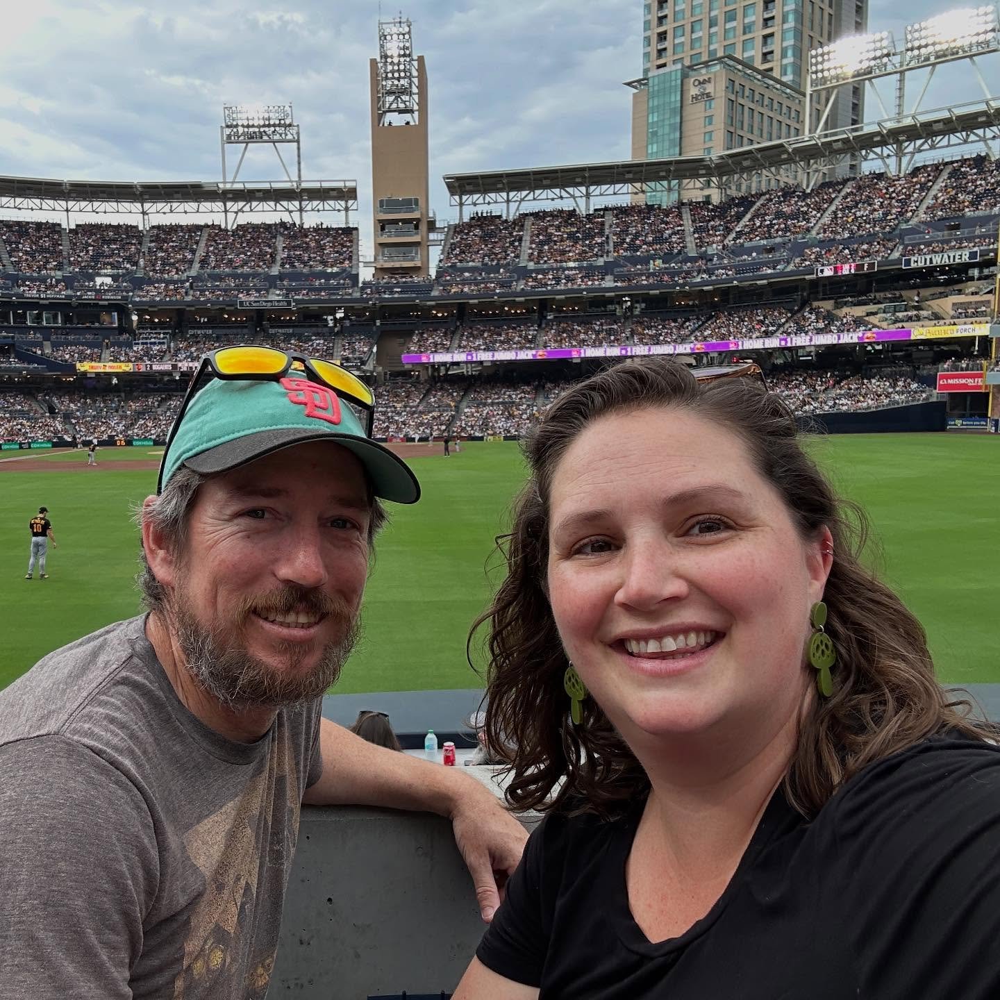 Last minute gifted tickets to the #padres game. It&rsquo;s been so fun! @padres