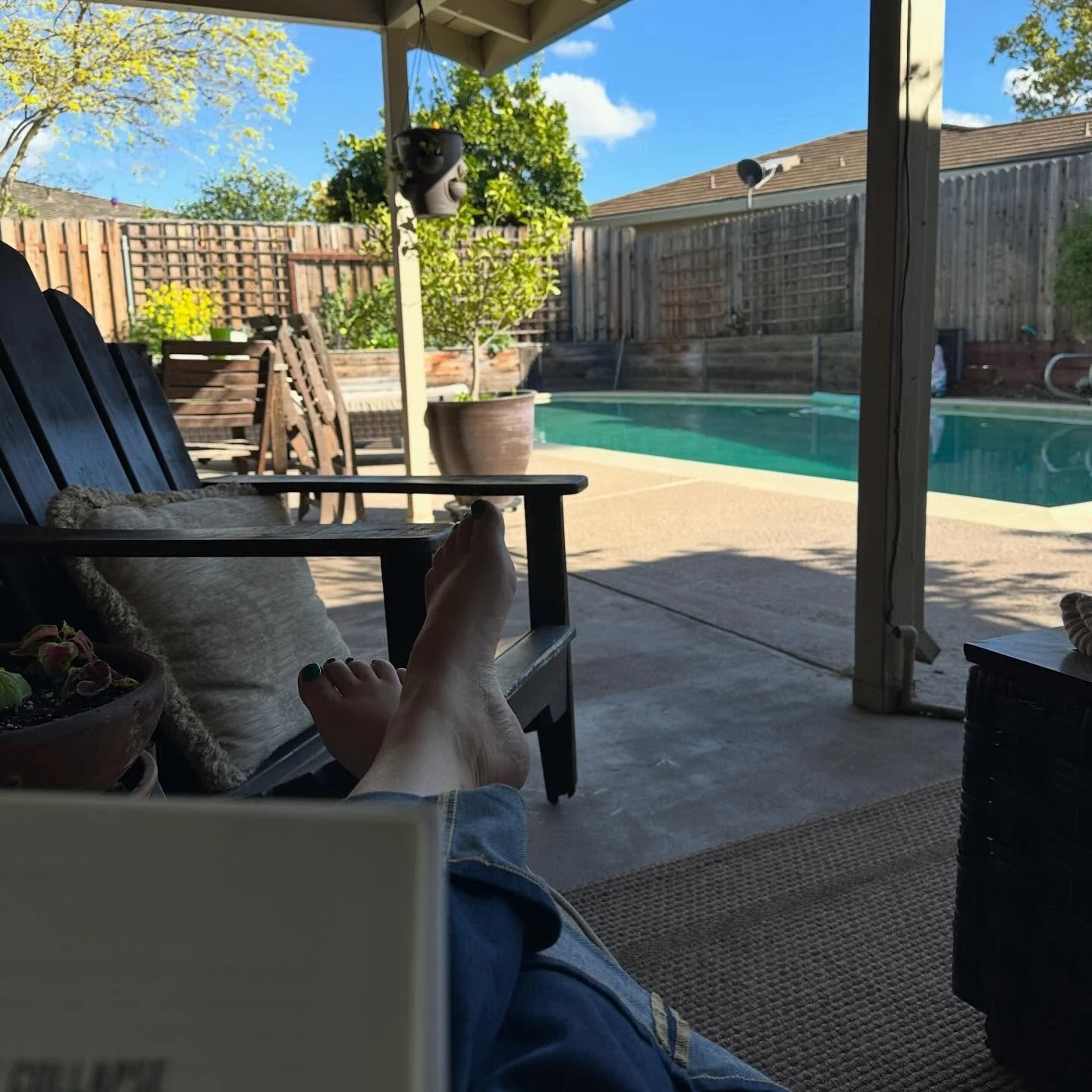 Grateful for quiet moments.