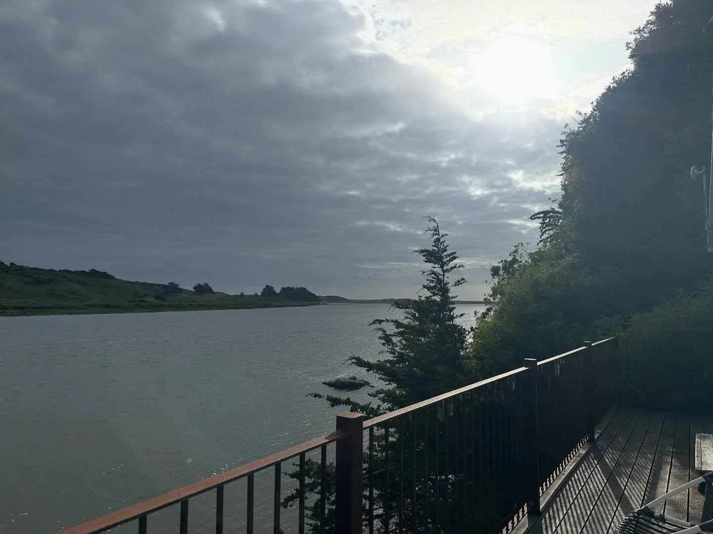 Sun breaking through ☀️