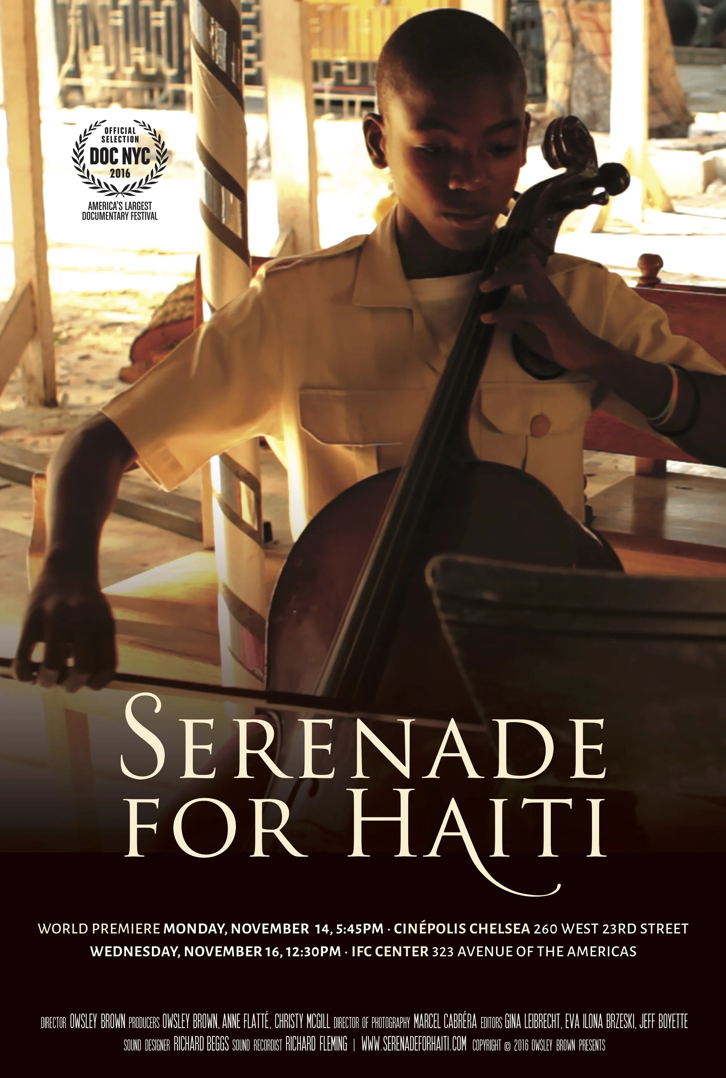 Serenade for Haiti NYC Premiere at DOC NYC