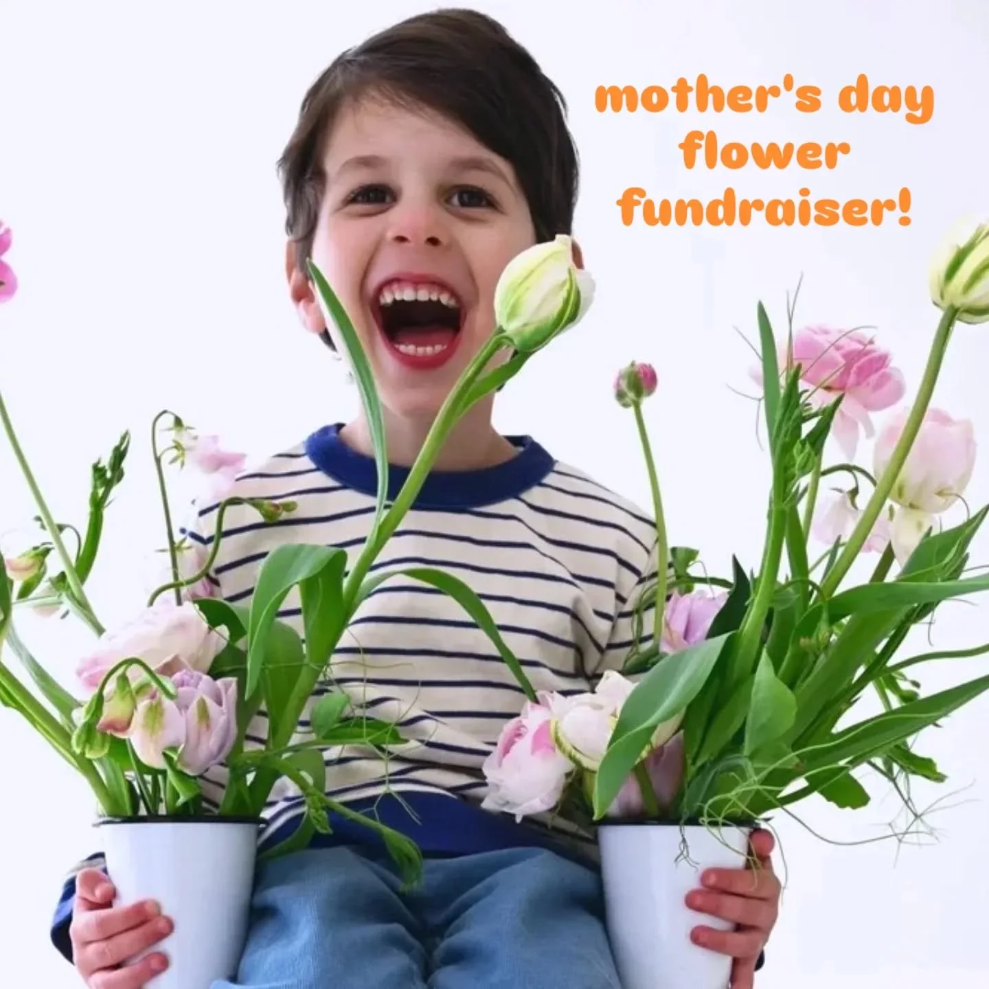 A Mother&rsquo;s Day flower sale for the sweetest preschool in Portland! 🥰

Made with a seasonal selection that will likely include ranunculus, garden roses, bearded iris and freesia. Classic, playful, pretty smelling. 50% of your order will benefit