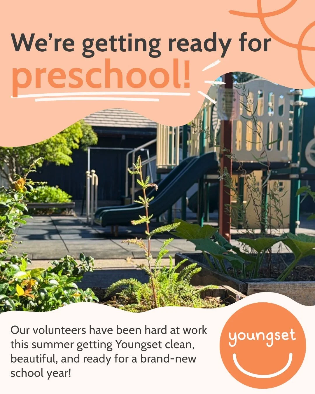 While our preschoolers have been enjoying summer break, our volunteers have been busy behind the scenes getting Youngset ready for a new school year. 🌿

From cleaning and caring for our playground with biodegradable cleaners to giving our outdoor pl