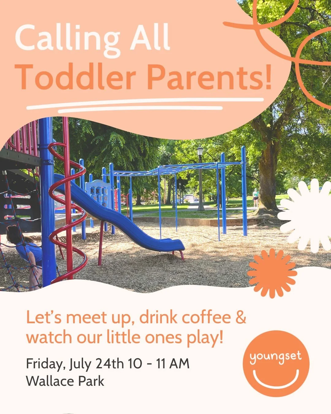 Raising little ones is better together. 🙌🌈✨

If you have a toddler (or know someone who does!), come join us for a relaxed morning at Wallace Park. We&rsquo;ll bring the coffee, the kids can play, and you&rsquo;ll have a chance to meet other local 