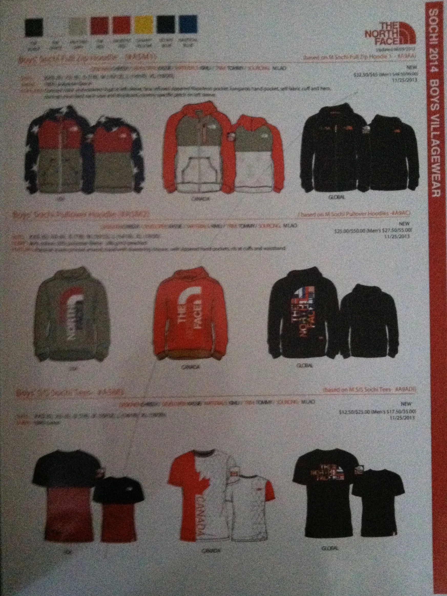 2014 OLYMPICS VILLAGEWEAR BY THE NORTH FACE