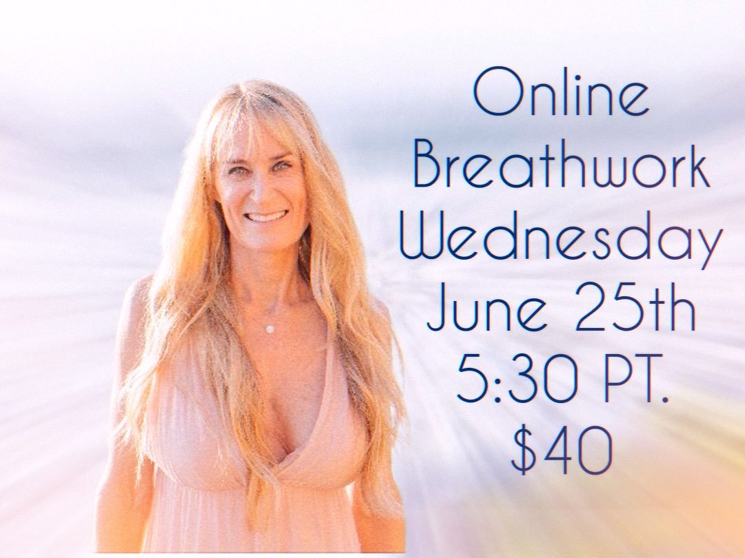 Online Breathwork Class
Wednesday, June 25 | 5:30 PM PT | $40
Link in bio.  Join me for an evening of guided Breathwork to help you release stuck energy, calm your mind, and reconnect with your true self. This is a sacred space to feel, let go, and c