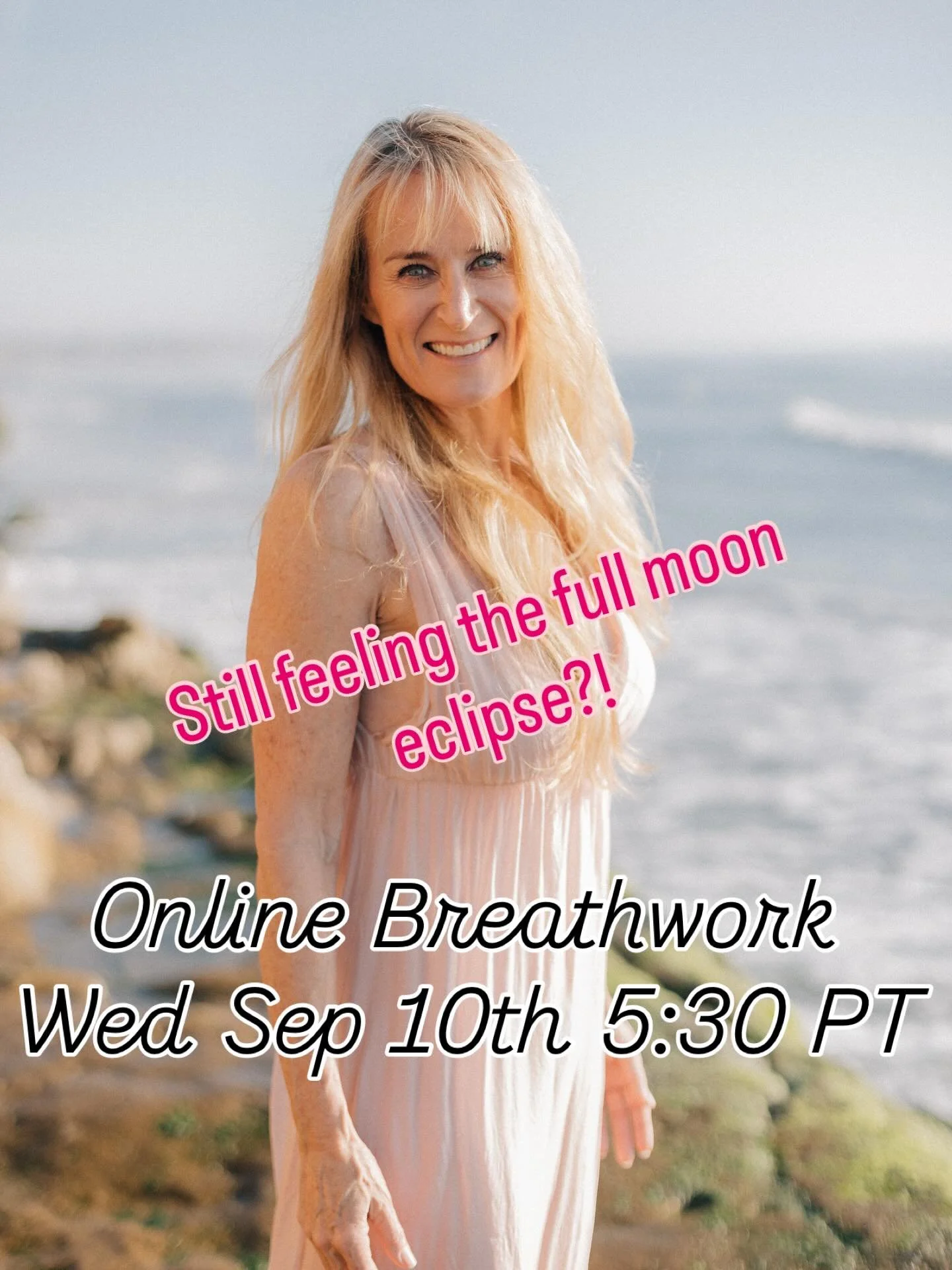Here&rsquo;s your regenerated Instagram post caption for the online Breathwork class on Wednesday, September 10:

⸻

🌬️✨ Online Breathwork ✨🌙
Wednesday, Sept 10 | 5:30 PT| $40
Link in bio to register

Your breath is medicine.
A pathway through stre