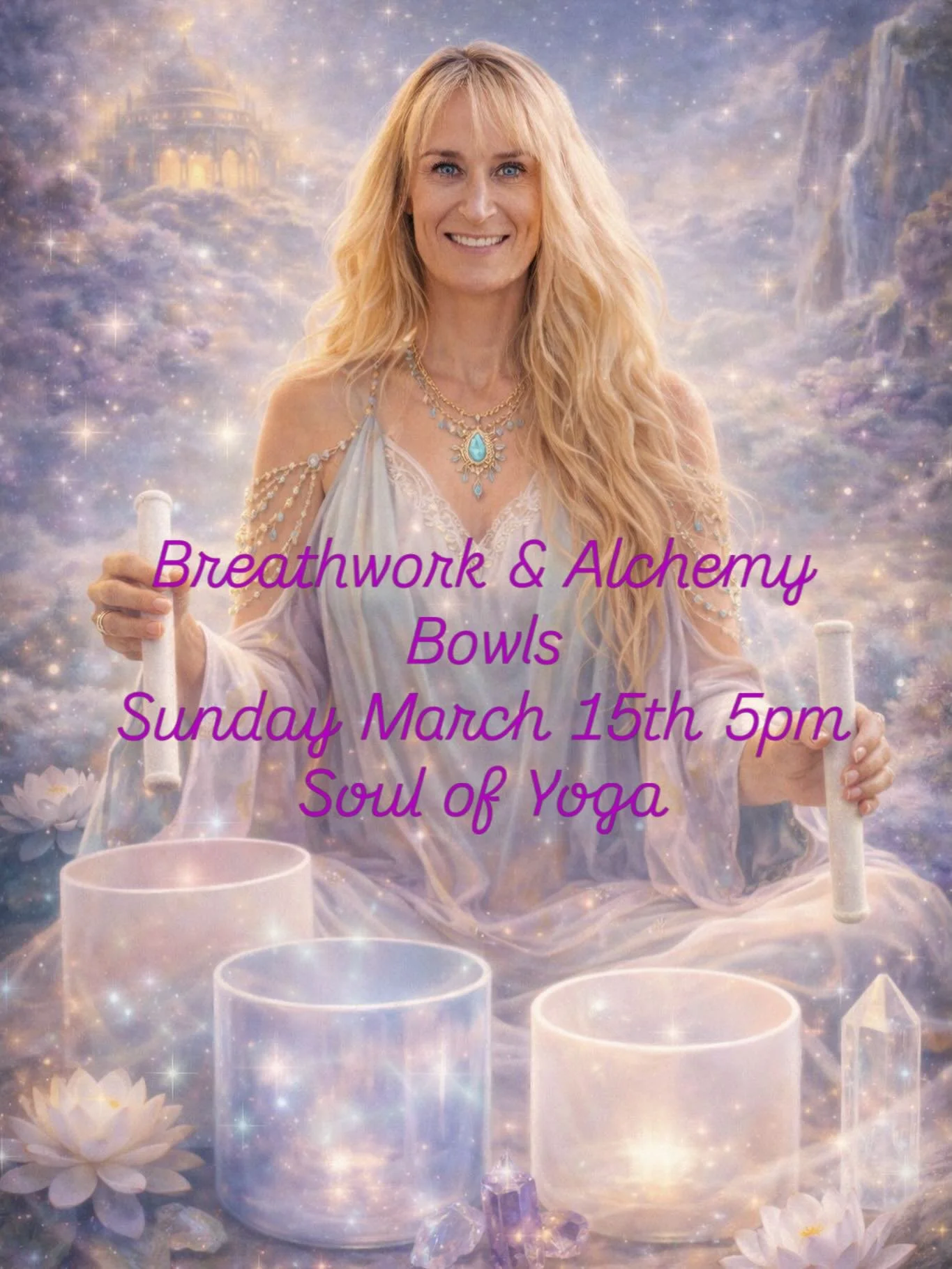 Breathwork &amp; Alchemy Crystal Bowls
Sunday, March 15 | 5:00 PM | $45
Soul of Yoga
627 Encinitas Blvd
Link in bio to register

As we move toward the light of spring, there is a quiet invitation to reset.
To clear the heaviness of winter.
To open to