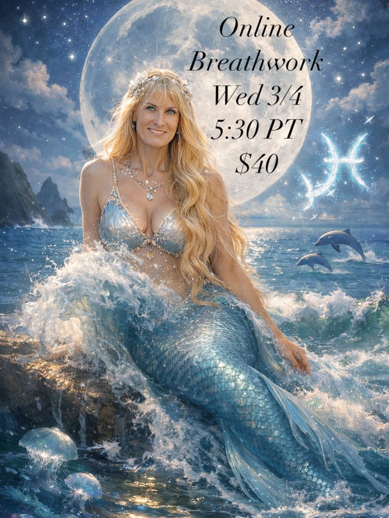 Join this Pisces for a deep dive into the mystic. Wed March 4th 5:30 PT  The day after the Full Moon Lunar Eclipse in Virgo. $40 Link in Bio

Earth meets Ocean.
Form meets Flow.

This eclipse is a quiet reveal &mdash;
an audit of the daily rhythms sh