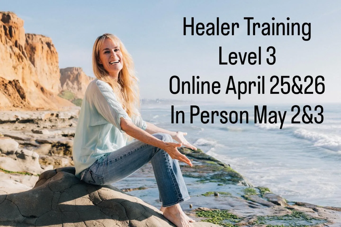 ✨ HEALER TRAINING LEVEL 3 ✨
Facilitating Groups &bull; Holding Space &bull; Working with Collective Energy

April 25 &amp; 26 Online 
OR  May 2&amp;3 In person - Carlsbad , CA.  9:00am &ndash; 5:00pm PT
$675
Prerequisite: Level 1 &amp; 2

Level 3 is 