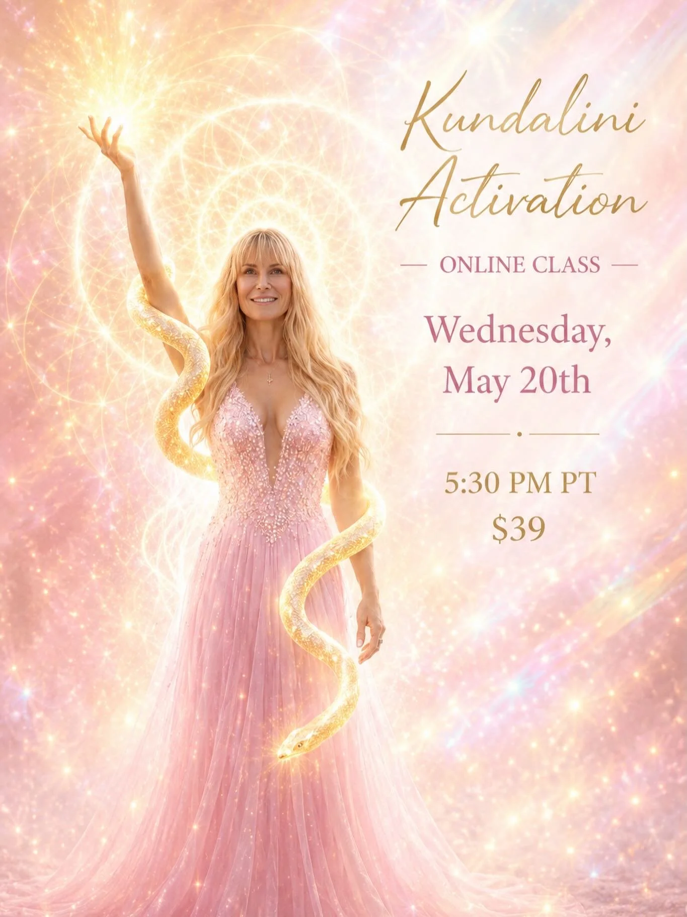 Kundalini Activation &mdash; Online Class

Wednesday, May 20th | 5:30 PM PT | $39 link in bio

There is an ancient intelligence within you that already knows how to heal, awaken, and return to balance.

Kundalini Activation is a direct transmission o