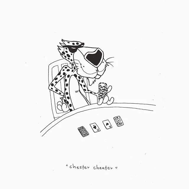 Chester cheater is so sheisty. @cheetos #BadMascots