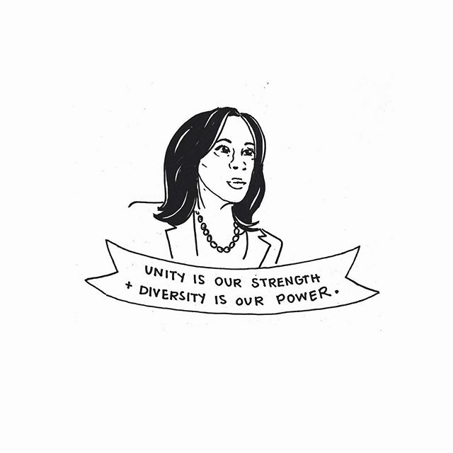 Drawing faces in sharpie is hard, but watching @kamalaharris drop out was harder. You deserved better 💔
