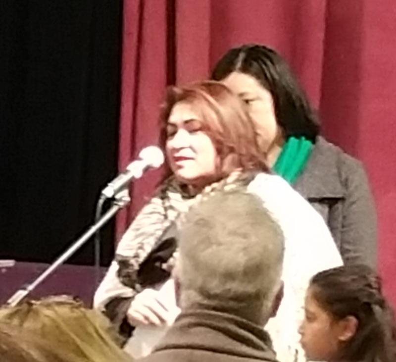 Guatemalan refugee sharing about her journey and now network connection as she now seeks asylum and resettlement in the U.S. 
