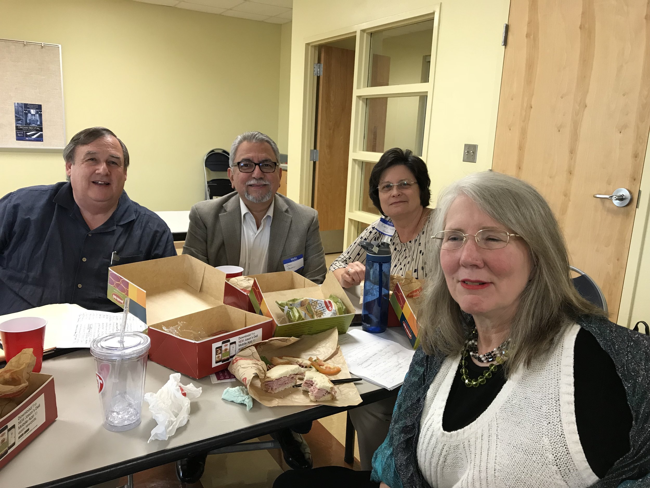 Ralph Allen from East Texas site, Saul Pacheco from Austin site, Kathy Kraiza from Houston site, and Graham Bateman from Dallas-Ft.Worth site.