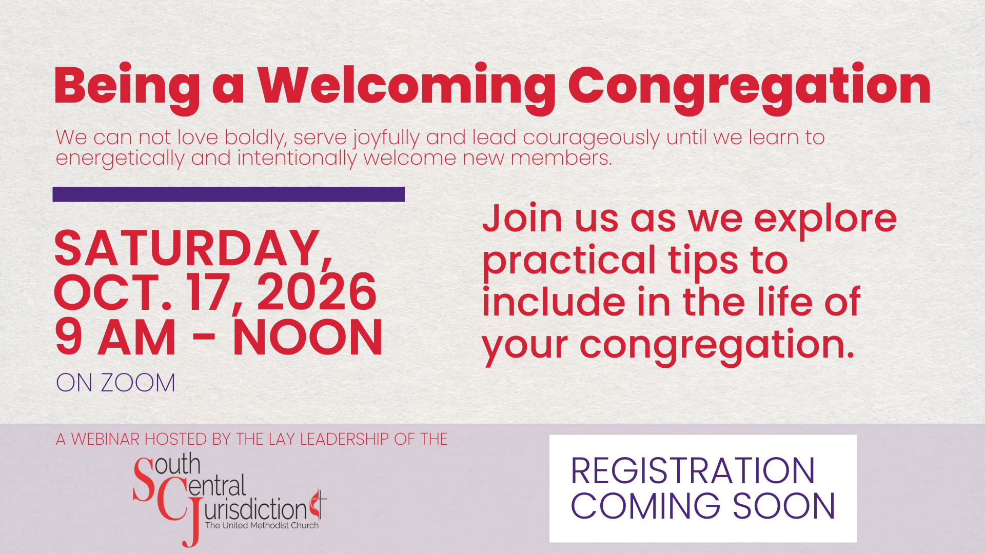 Being a Welcoming Congregation&nbsp;(Zoom)