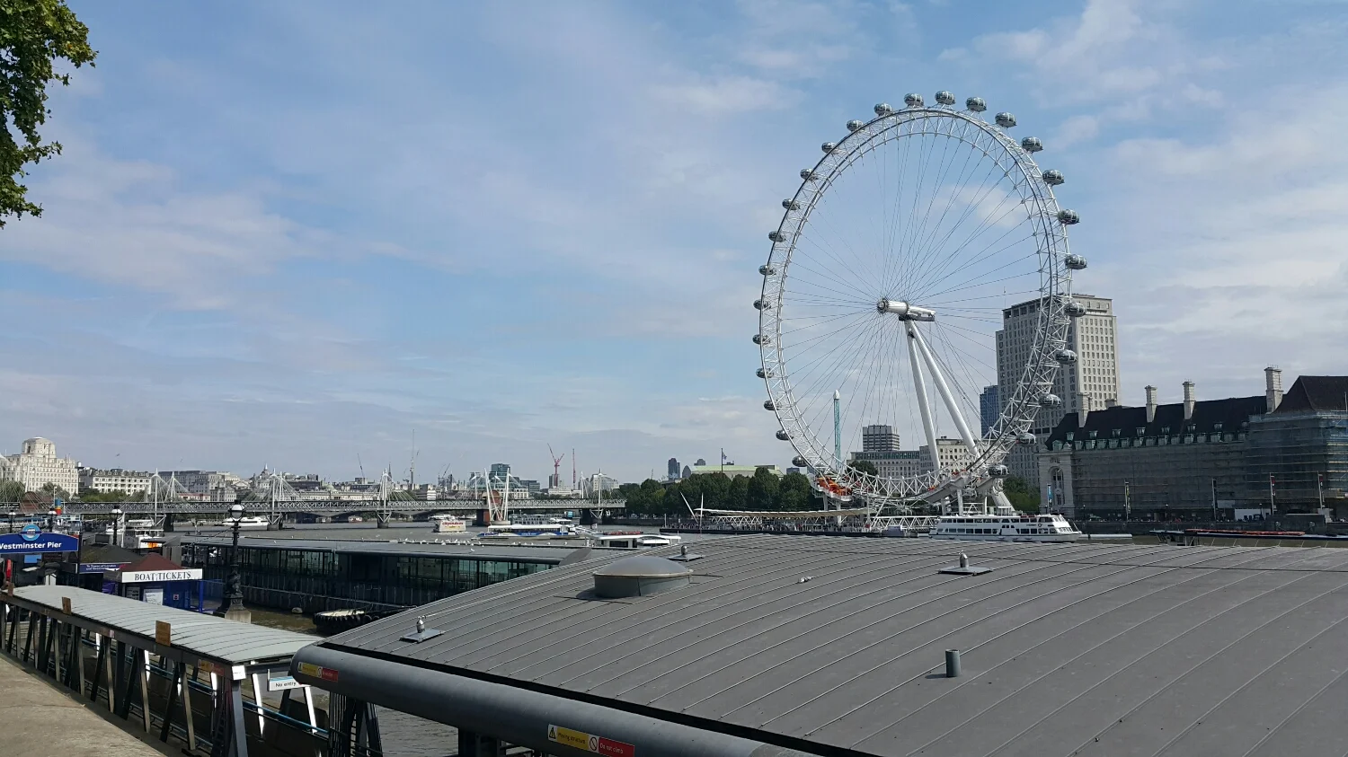The eye viewed from the other side of the river
