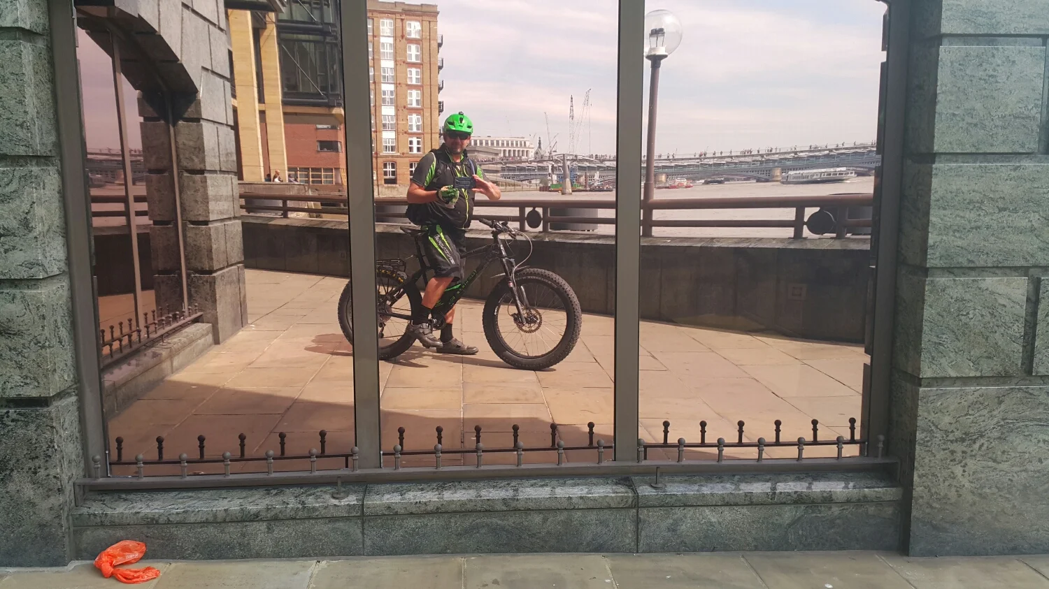 I couldn't take my self stick so had to make do! Looking lovely in green