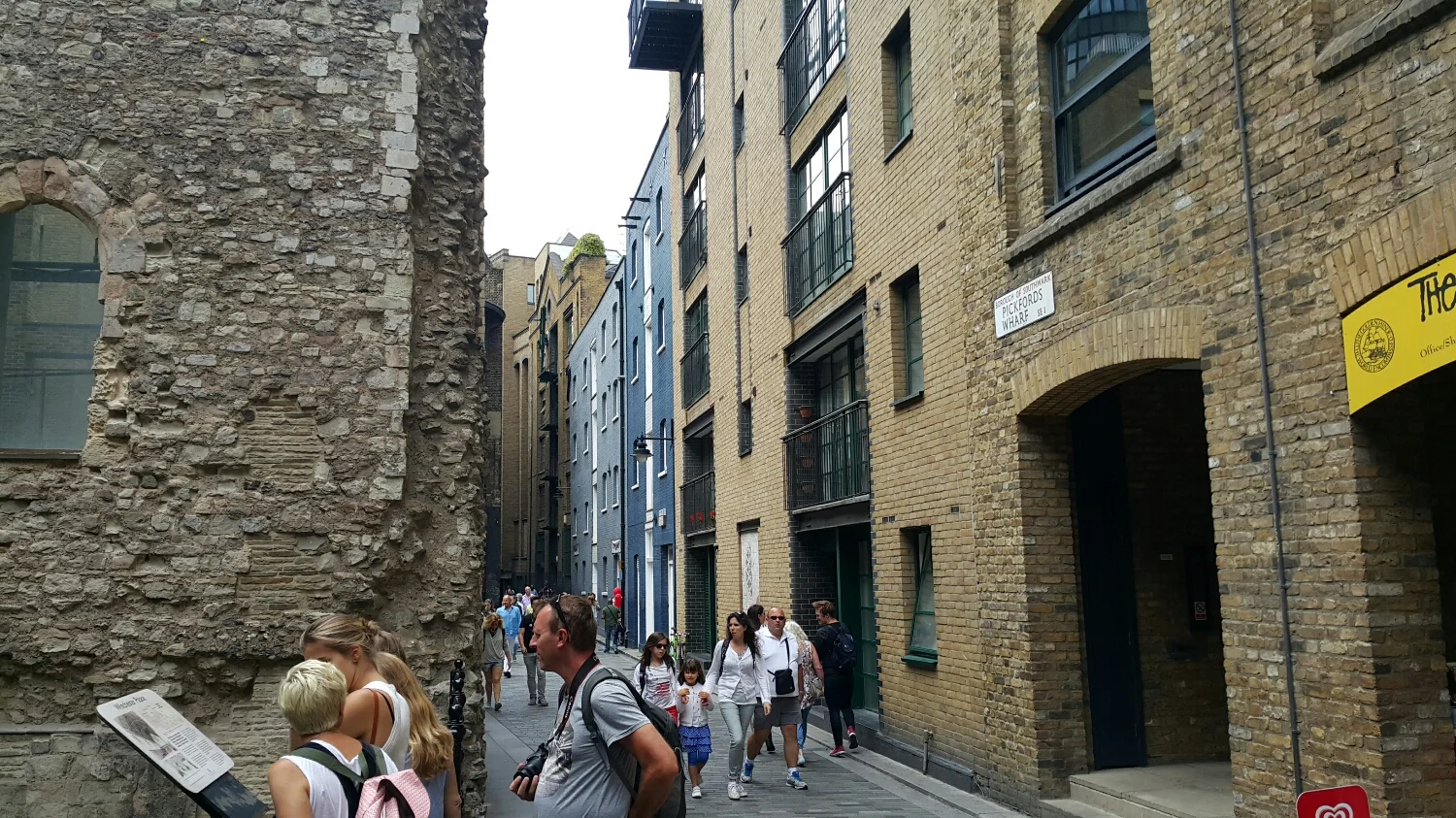 Some very old 16th century buildings on the left and some modern old buildings on the right. It all looks bloody old!