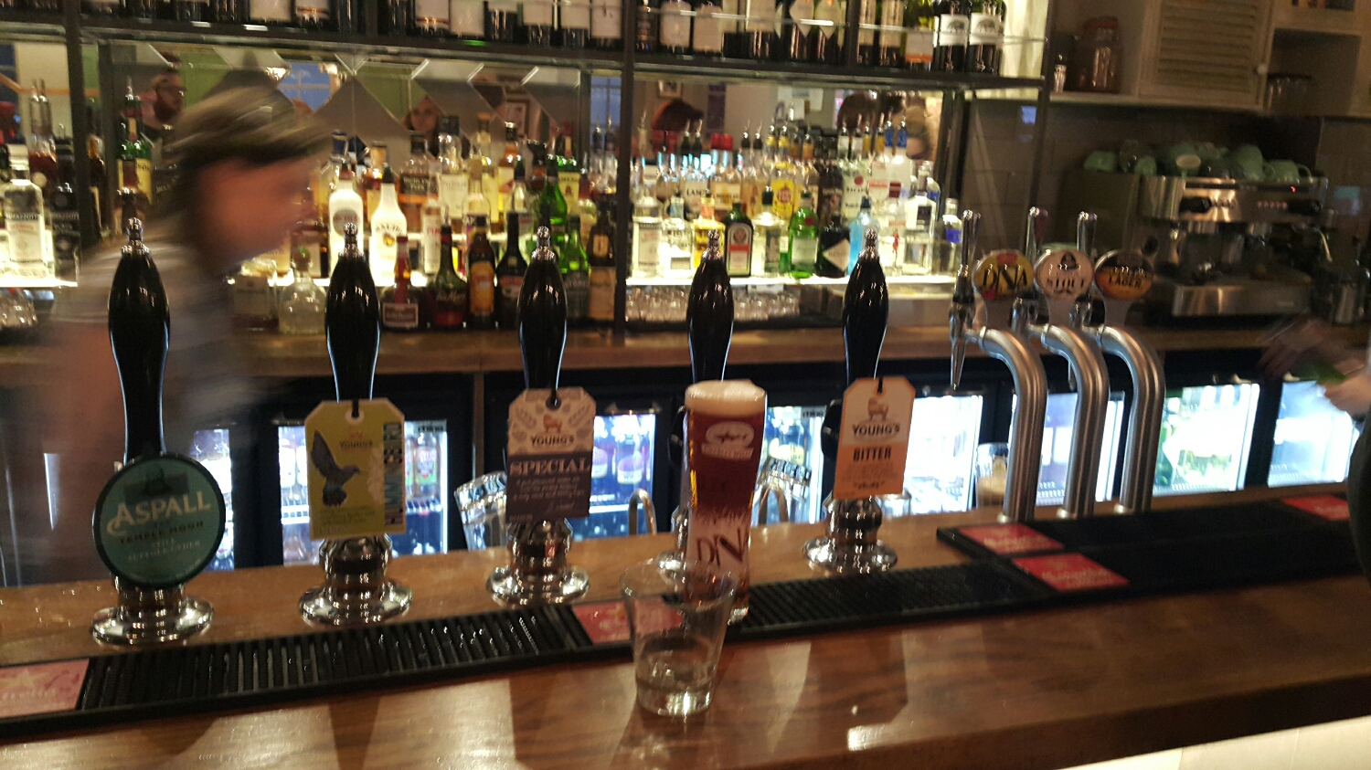 I had to stop in for a beer on the way home. Plenty to choose from if you like it warm