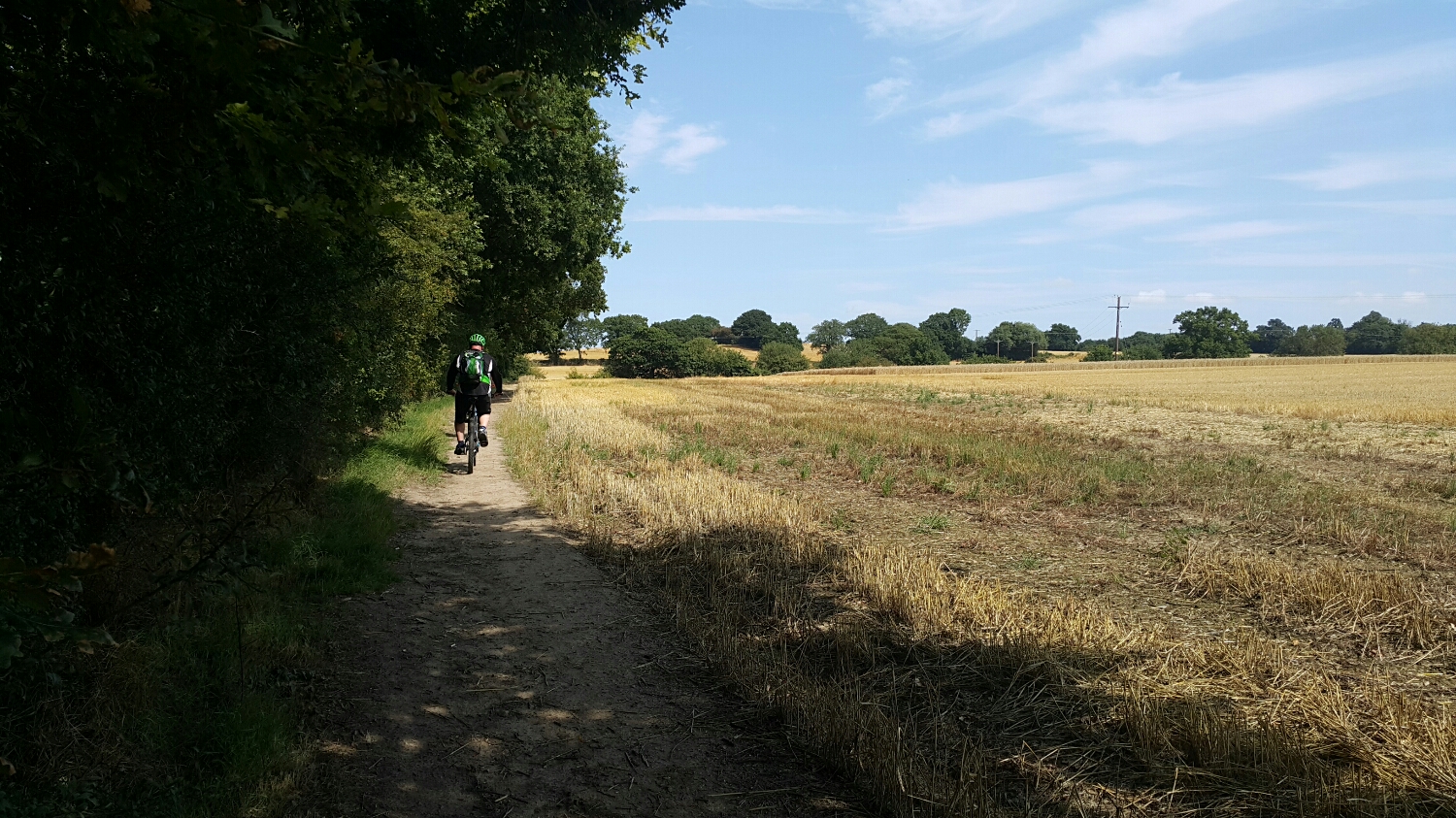 Typical path across the fields 